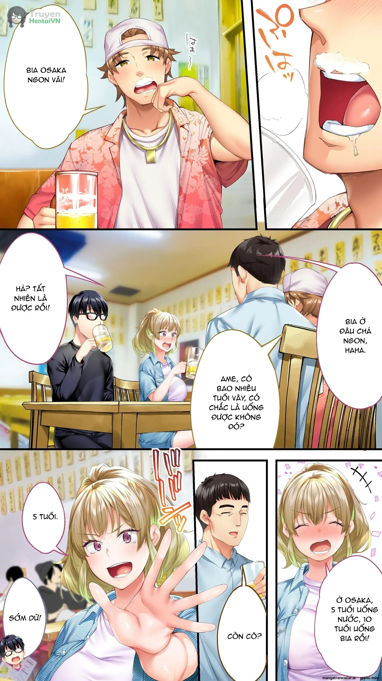HentaiVN.net - Ảnh 10 - Panpan Travelers Oosaka Shuudan Rapehen - Part 1