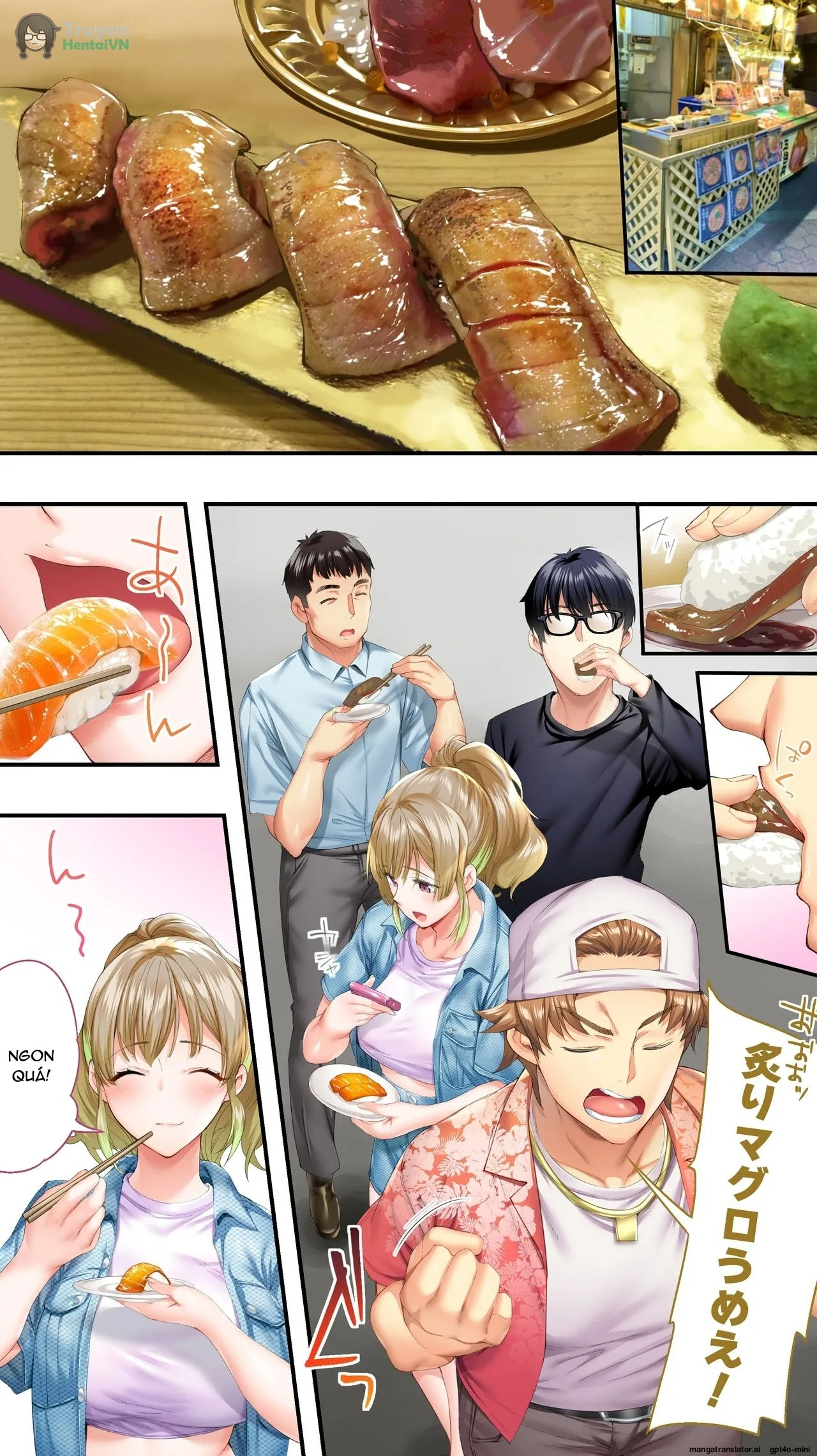 HentaiVN.net - Ảnh 14 - Panpan Travelers Oosaka Shuudan Rapehen - Part 1