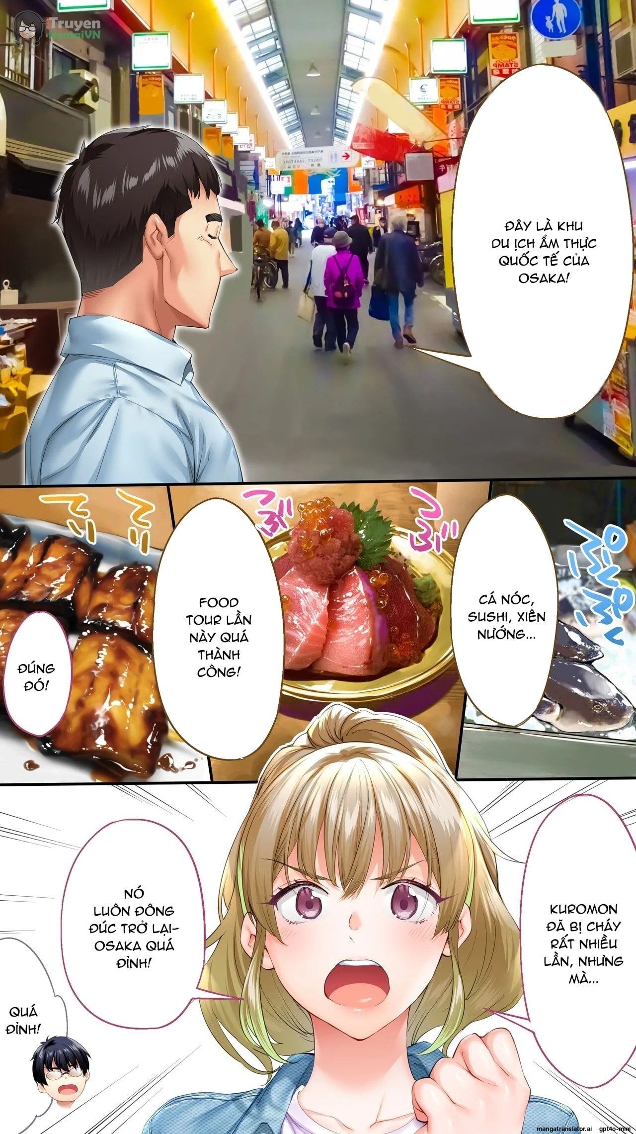 HentaiVN.net - Ảnh 15 - Panpan Travelers Oosaka Shuudan Rapehen - Part 1