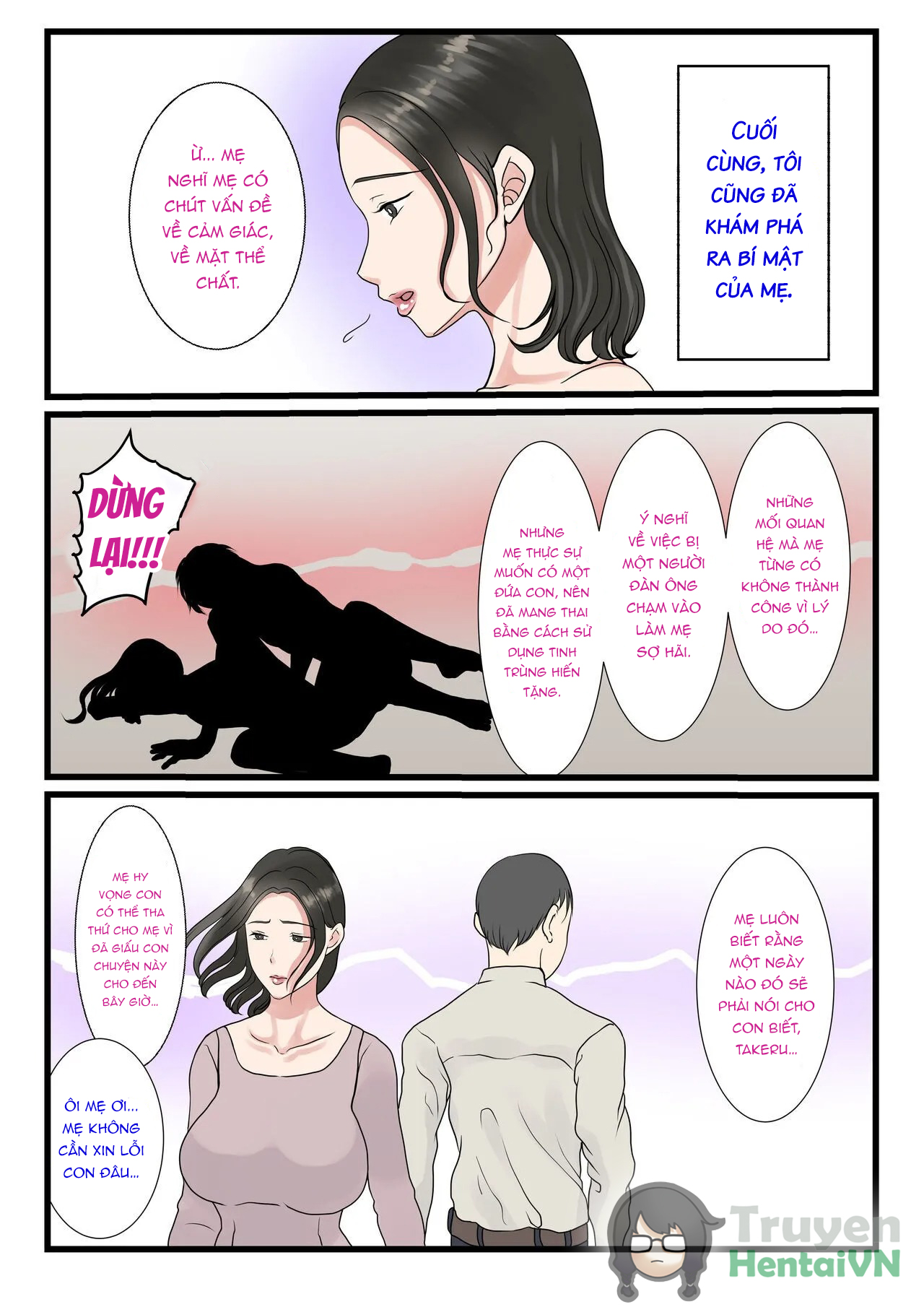 HentaiVN.net - Ảnh 12 - Shojo no Haha wa Musuko ni Dakarete Ko o Haramu - Oneshot