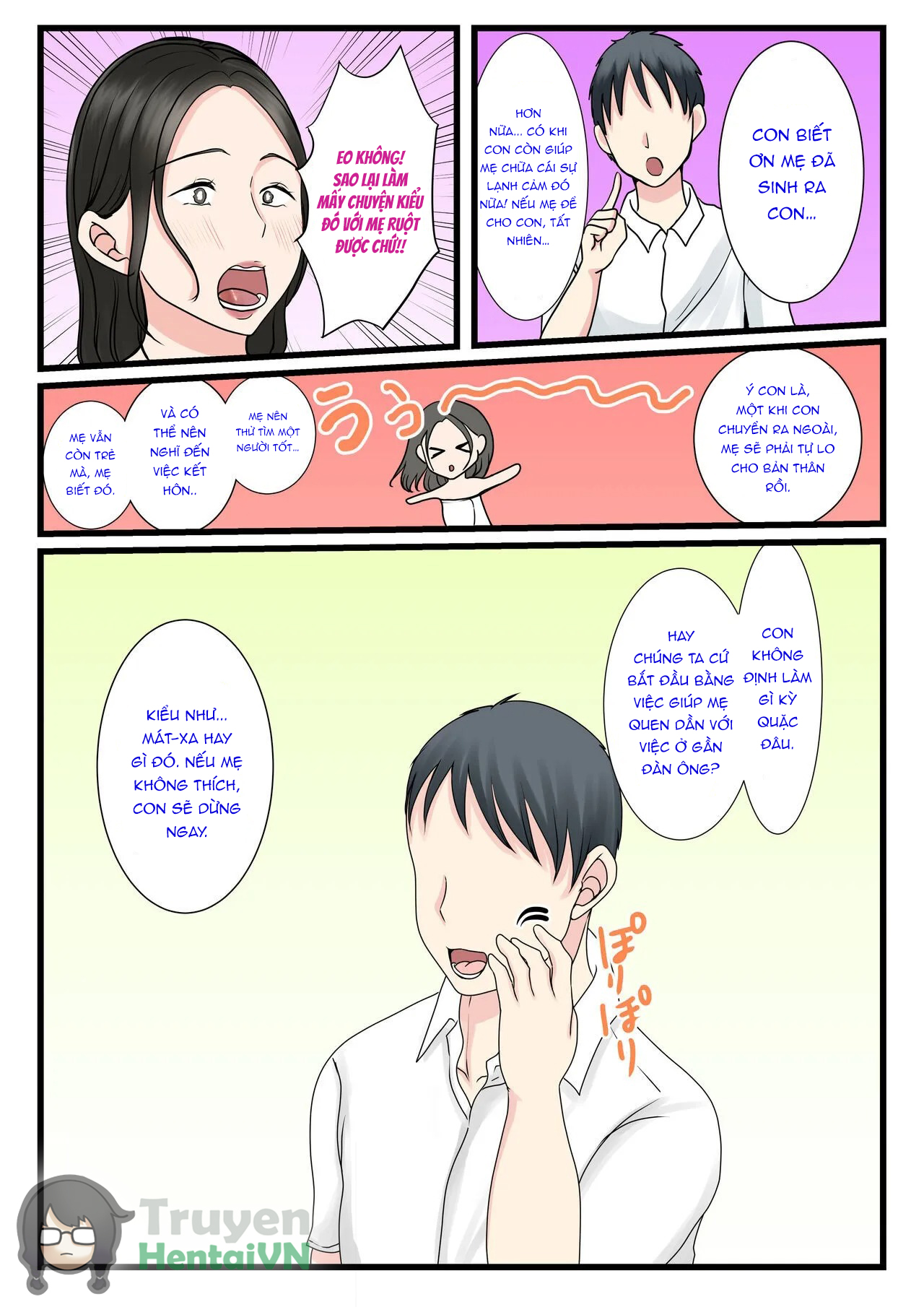 HentaiVN.net - Ảnh 13 - Shojo no Haha wa Musuko ni Dakarete Ko o Haramu - Oneshot