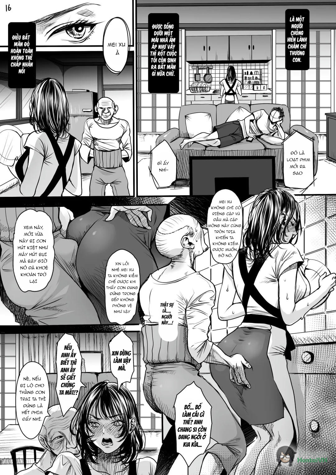 HentaiVN.net - Ảnh 16 - Tắm cho lão già dâm dục - Oneshot