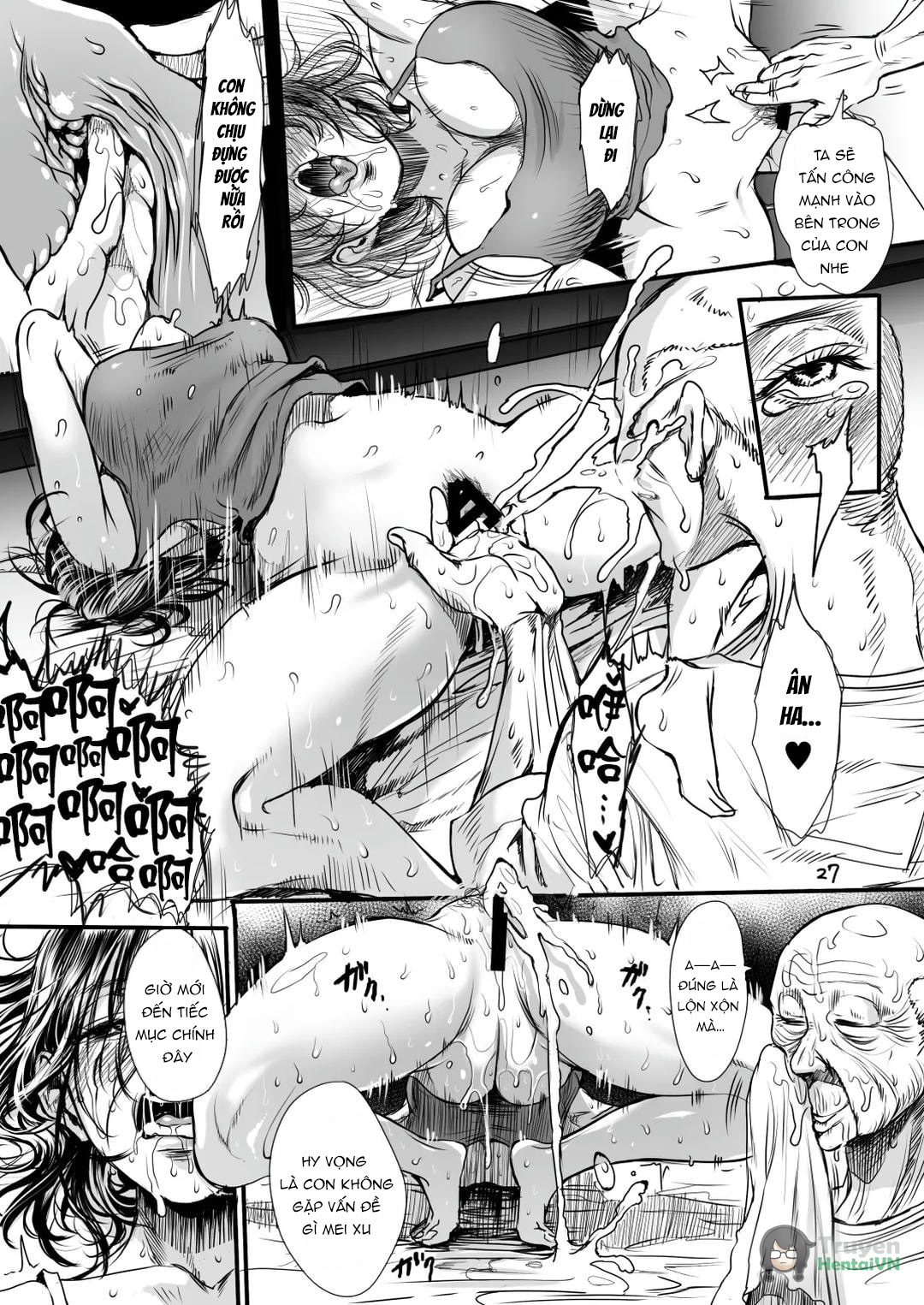 HentaiVN.net - Ảnh 26 - Tắm cho lão già dâm dục - Oneshot