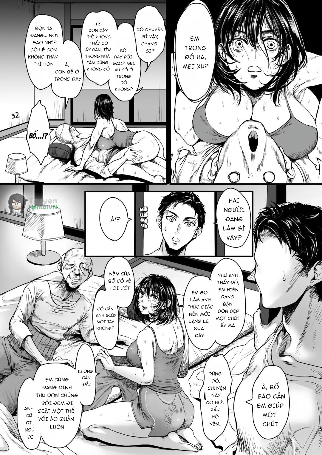 HentaiVN.net - Ảnh 31 - Tắm cho lão già dâm dục - Oneshot