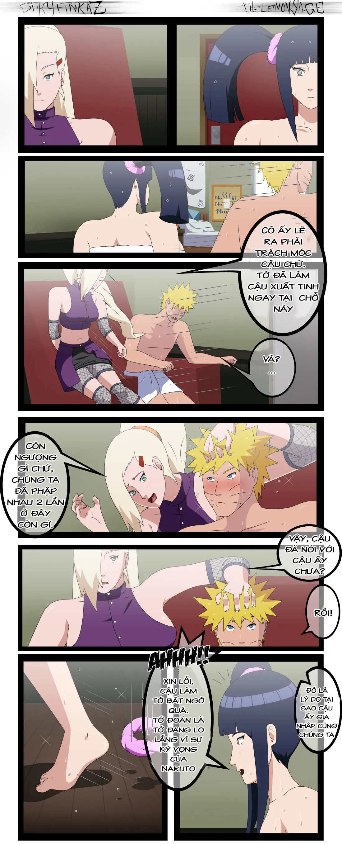 HentaiVN.net - Ảnh 17 - The Birth of the Eroninja (Naruto) - Chap 3. Threesome Hinata &Ino