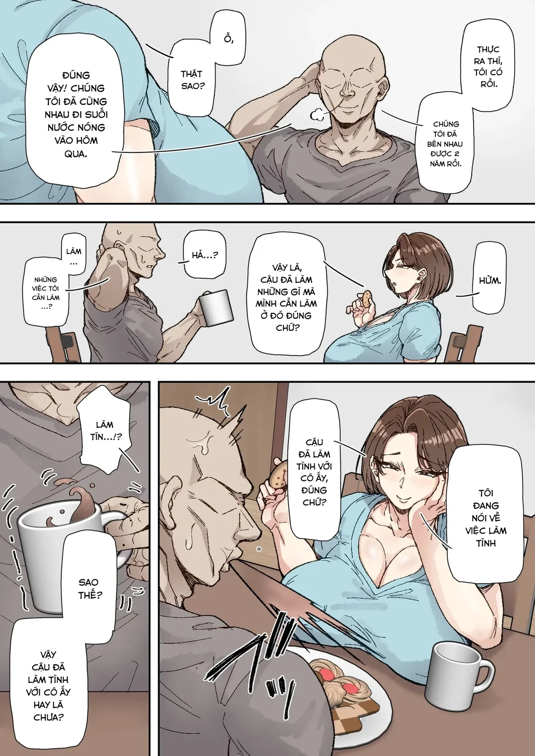HentaiVN.net - Ảnh 5 - Morikawa Minako (42) Beit-saki no Deka Chin-kun ni Assari Kan Ochi - Oneshot