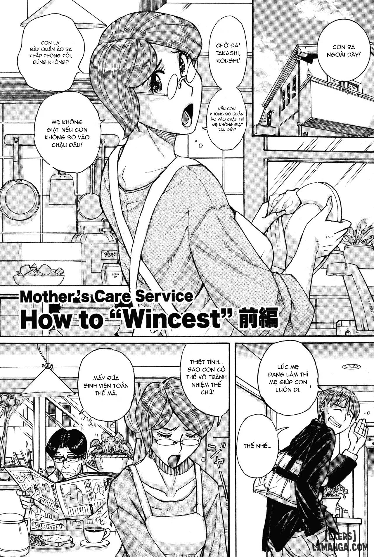 HentaiVN.net - Ảnh 5 - Mother’s Care Service How to ’Wincest’ - Chap 1