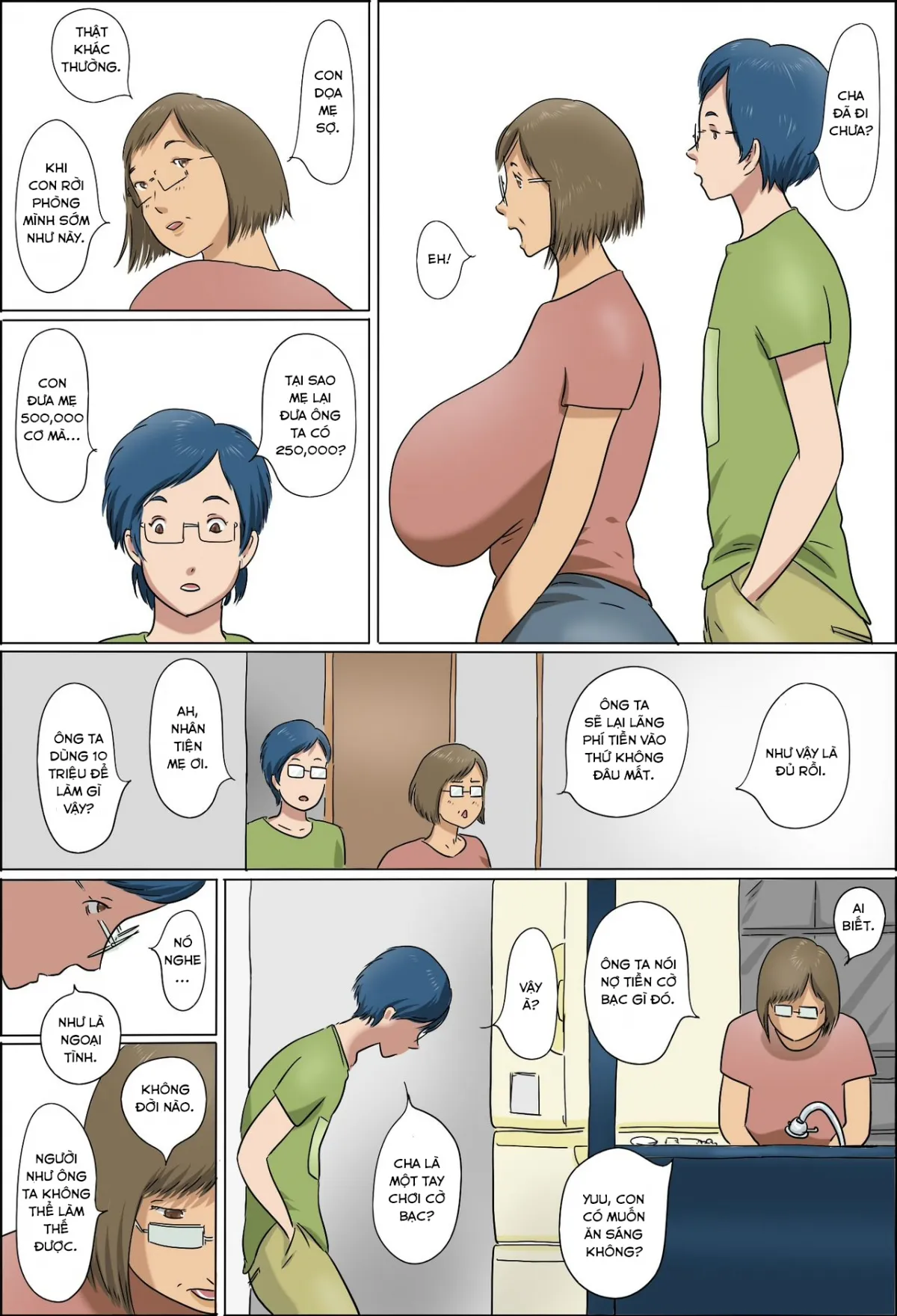 HentaiVN.net - Ảnh 10 - Haha To Musuko No Kazoku Seikatsu [Family Life of Mother and Son] - Chap 1