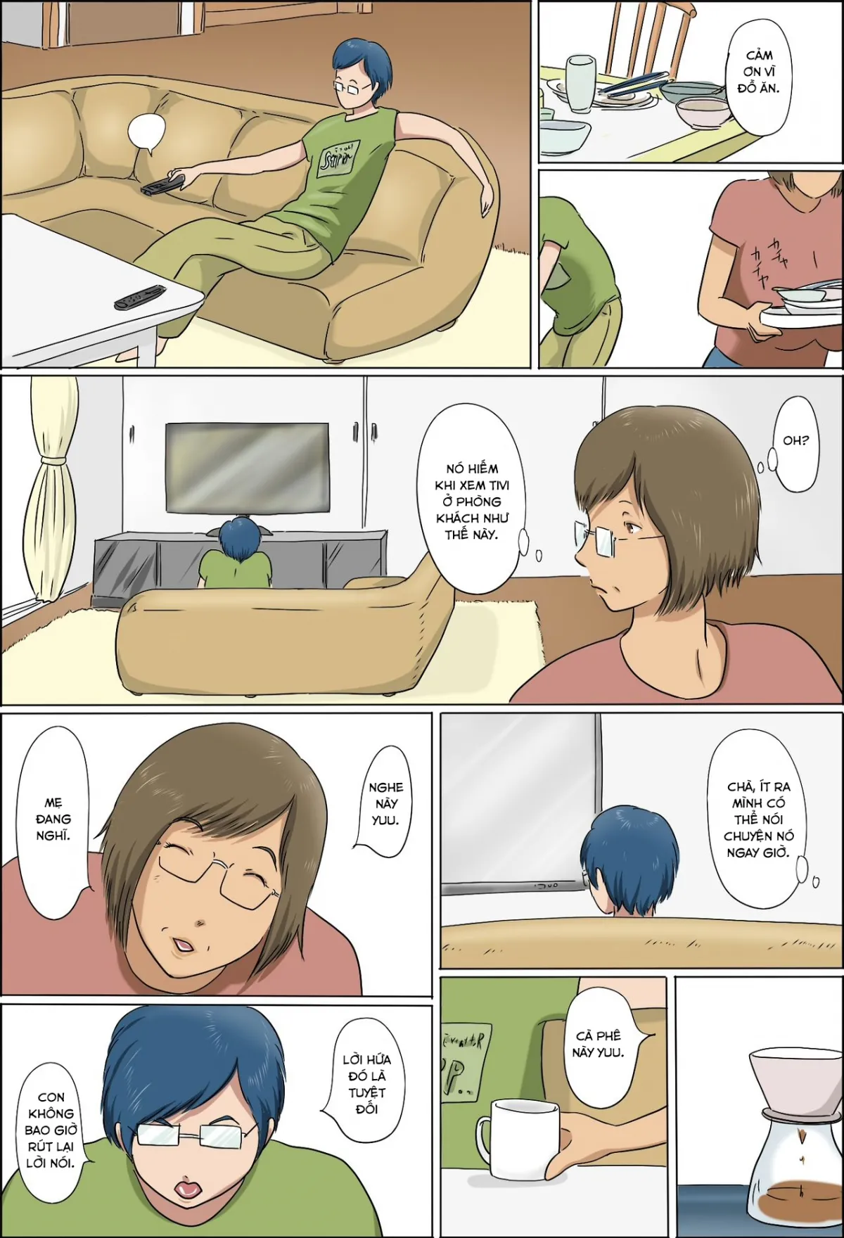 HentaiVN.net - Ảnh 11 - Haha To Musuko No Kazoku Seikatsu [Family Life of Mother and Son] - Chap 1
