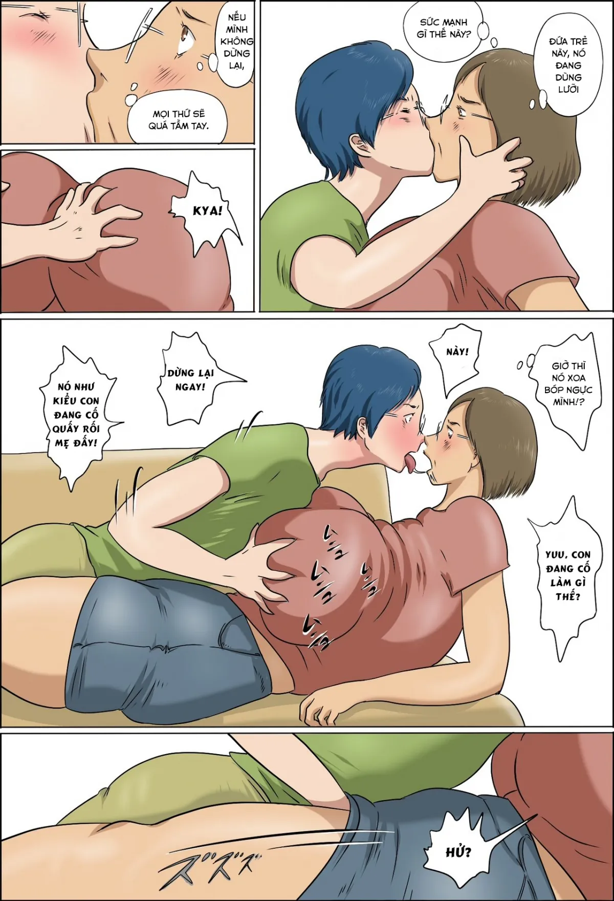 HentaiVN.net - Ảnh 15 - Haha To Musuko No Kazoku Seikatsu [Family Life of Mother and Son] - Chap 1