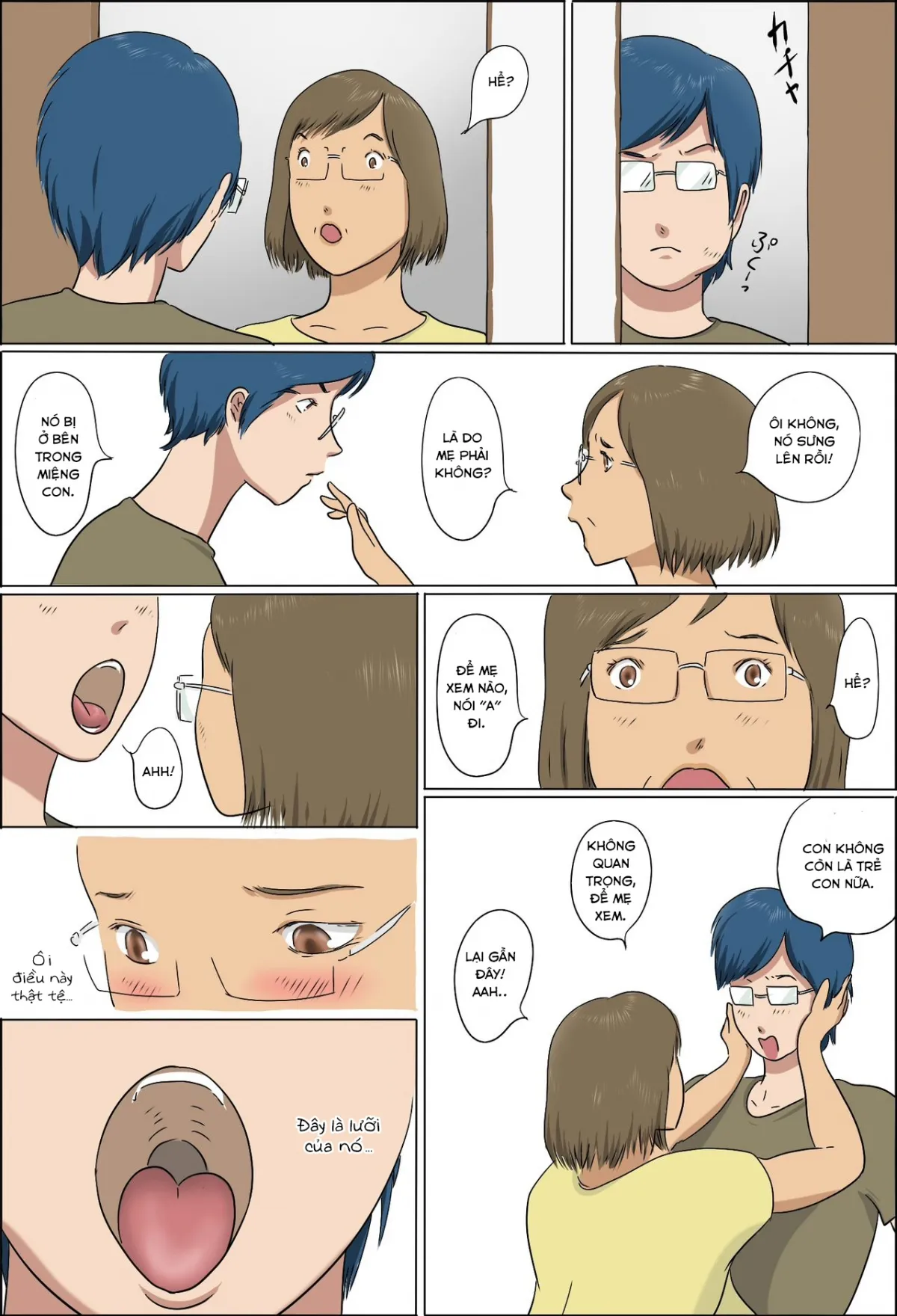 HentaiVN.net - Ảnh 19 - Haha To Musuko No Kazoku Seikatsu [Family Life of Mother and Son] - Chap 1