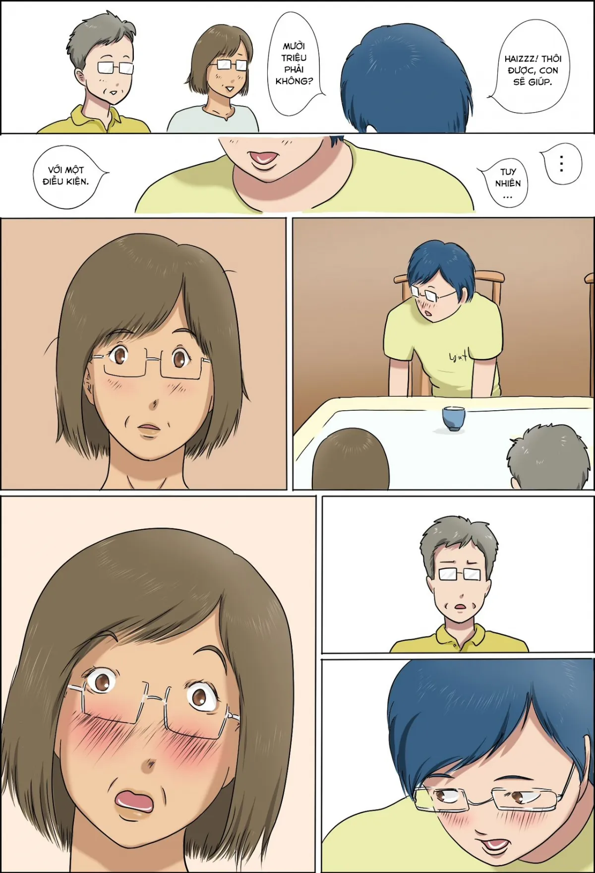 HentaiVN.net - Ảnh 7 - Haha To Musuko No Kazoku Seikatsu [Family Life of Mother and Son] - Chap 1