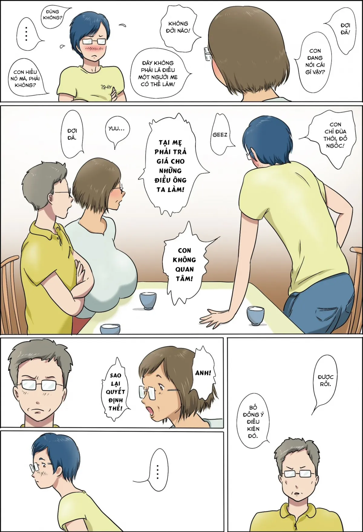 HentaiVN.net - Ảnh 8 - Haha To Musuko No Kazoku Seikatsu [Family Life of Mother and Son] - Chap 1