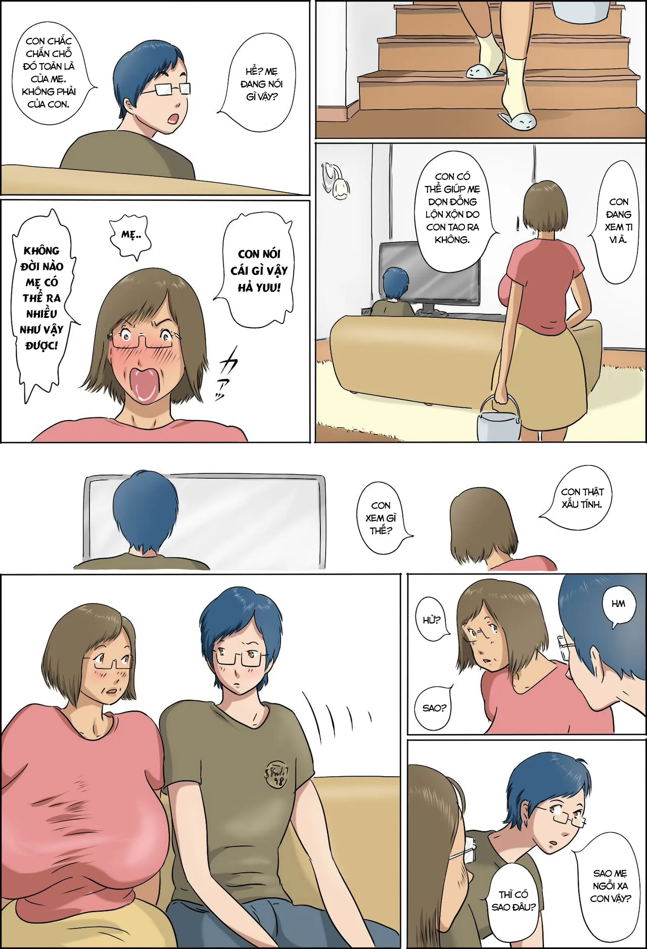 HentaiVN.net - Ảnh 3 - Haha To Musuko No Kazoku Seikatsu [Family Life of Mother and Son] - Chap 2