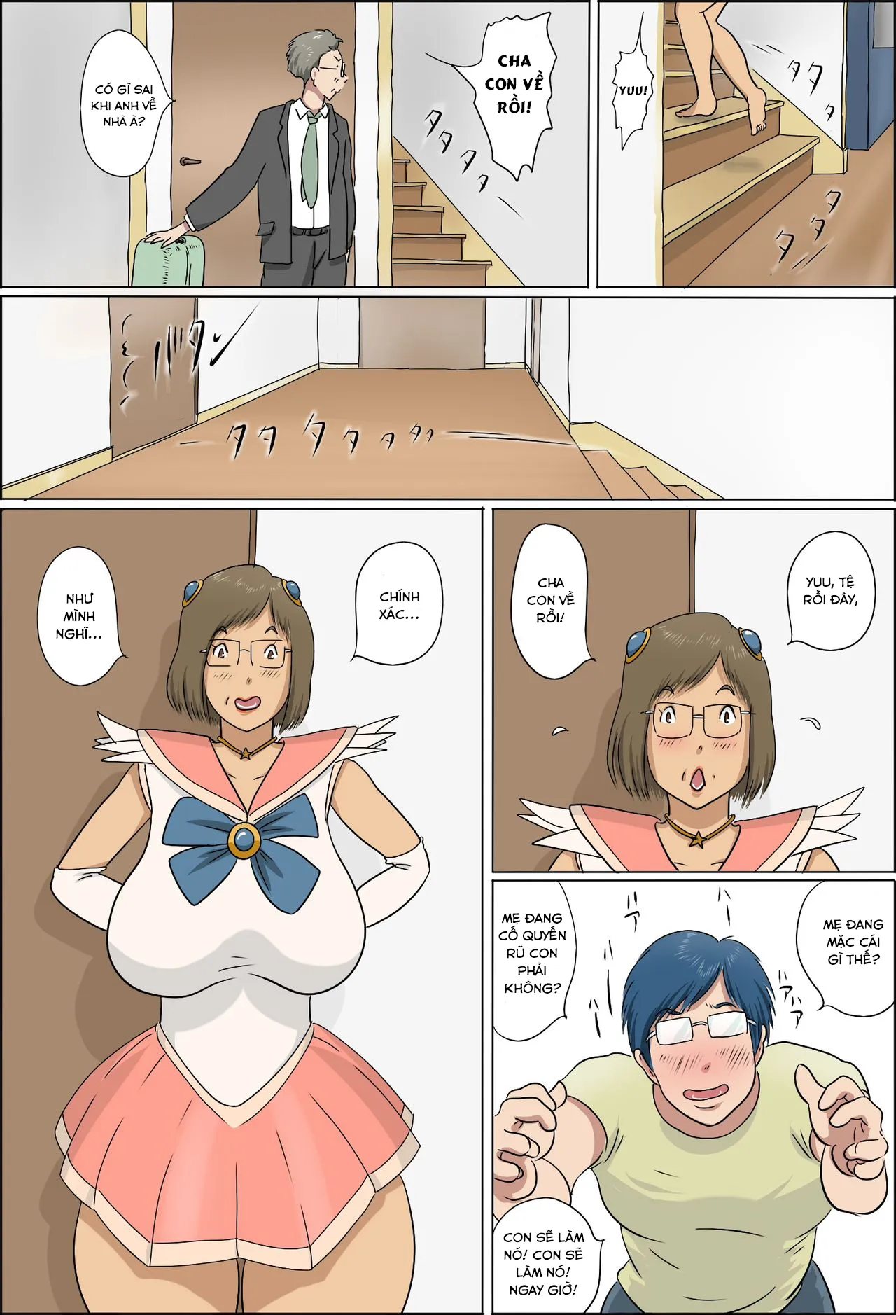 HentaiVN.net - Ảnh 4 - Haha To Musuko No Kazoku Seikatsu [Family Life of Mother and Son] - Chap 3