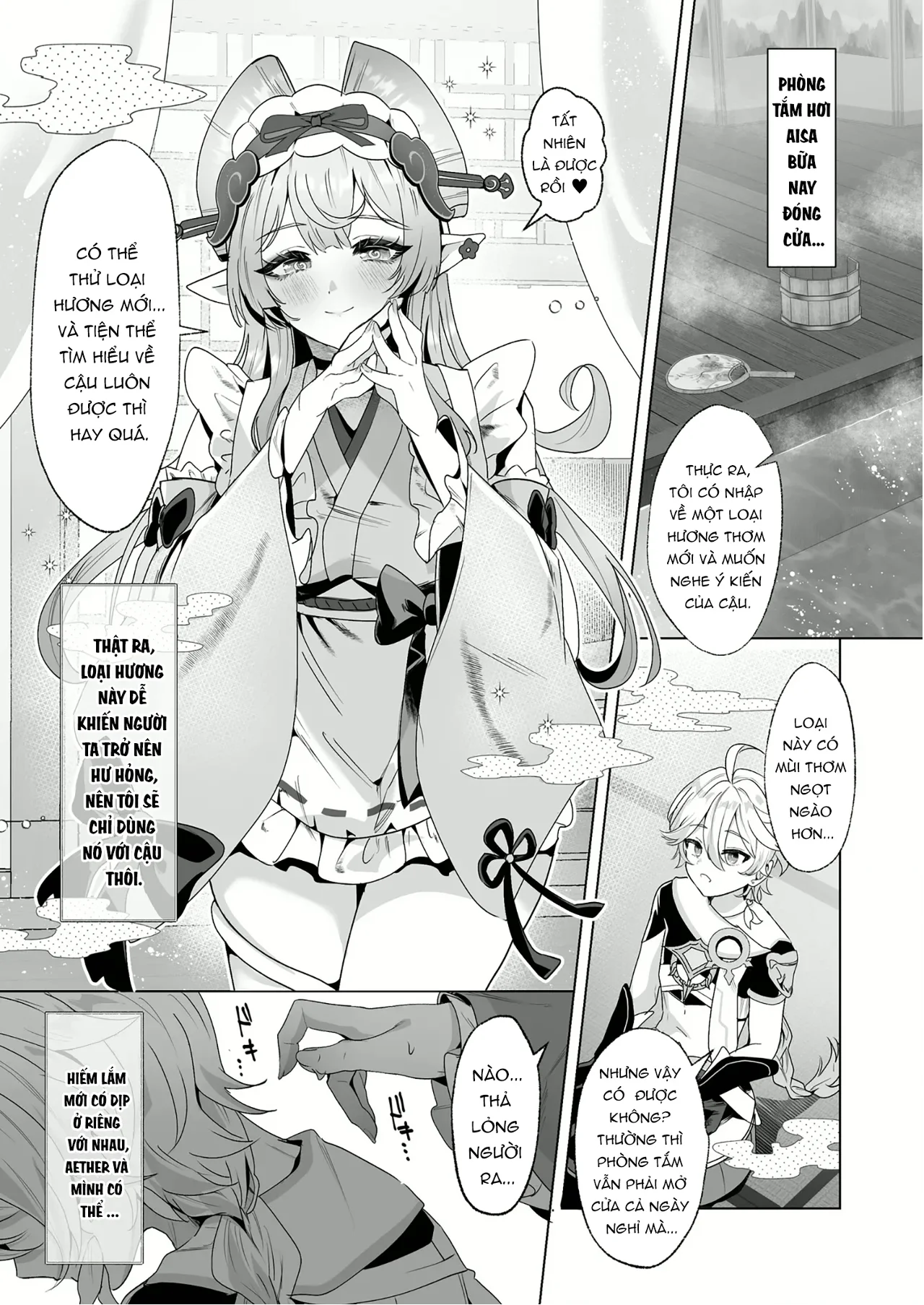 HentaiVN.net - Ảnh 3 - Chuyện đêm muộn ở phòng tắm hơi Aisa - Oneshot