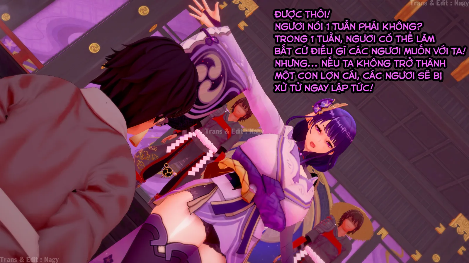 HentaiVN.net - Ảnh 21 - Make raiden shogun who has zero knowledge of sex, become a female pig within a week! - Chap 1.1
