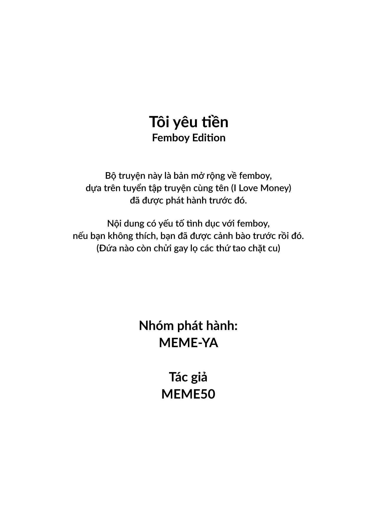 HentaiVN.net - Ảnh 4 - I Love Money (Femboy Edition) - (Fem)Boy phố An Liễng