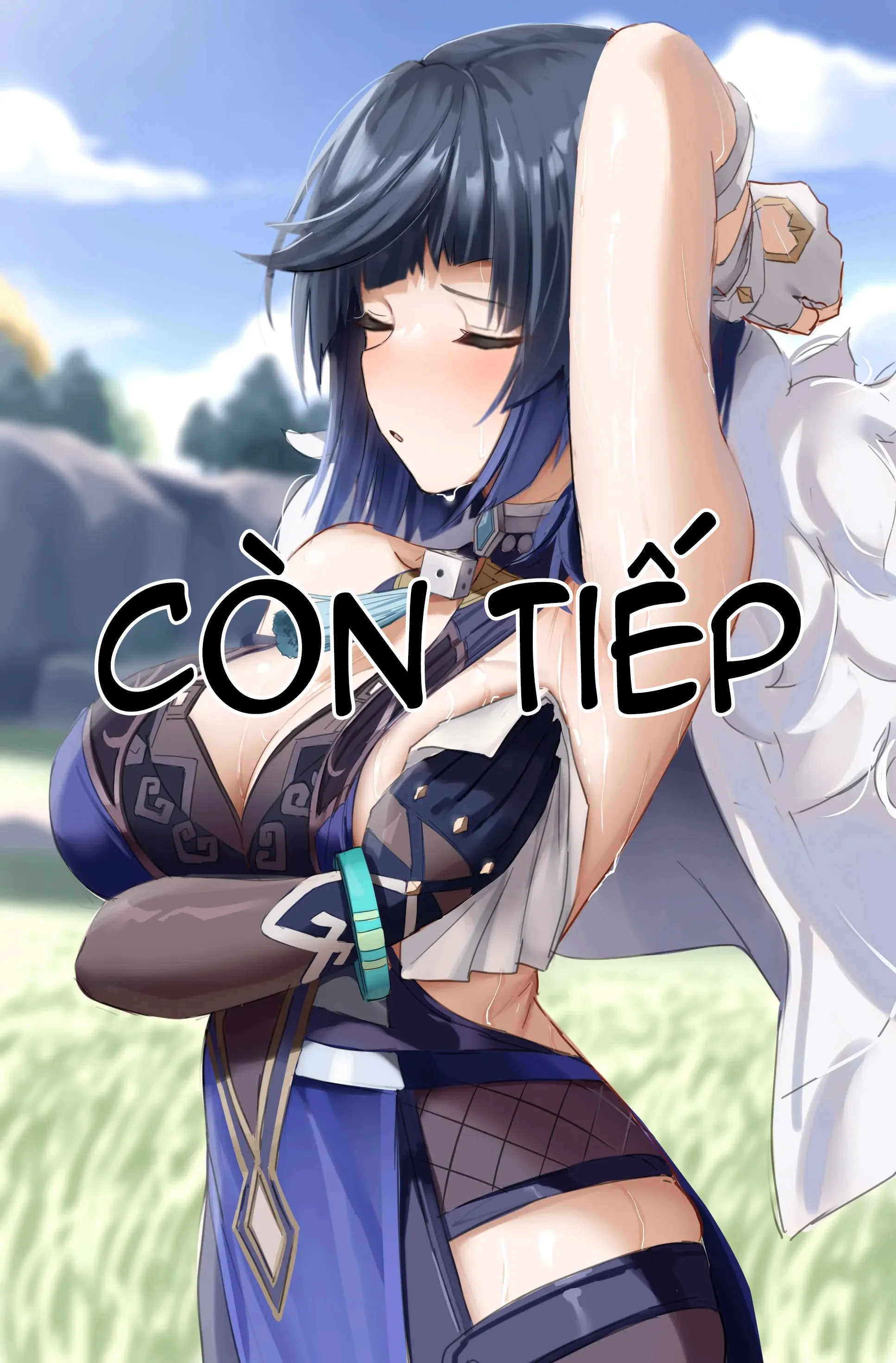 HentaiVN.net - Ảnh 12 - Chốn thiên đường Genshin [Genshin Paradise] - Ngoại Truyện - Chơi Dì Lan lộ thiên!