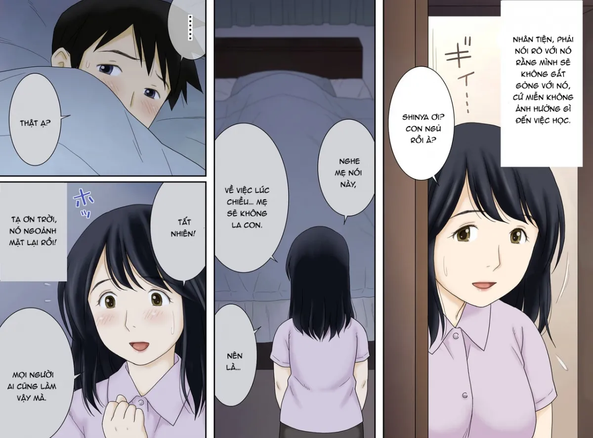 HentaiVN.net - Ảnh 6 - Mẹ và con trai [Nagare De Musuko To Tsunagacchatta; Mom and son] - Chap 1 - Thủ dâm ngay trước mặt con trai mình?