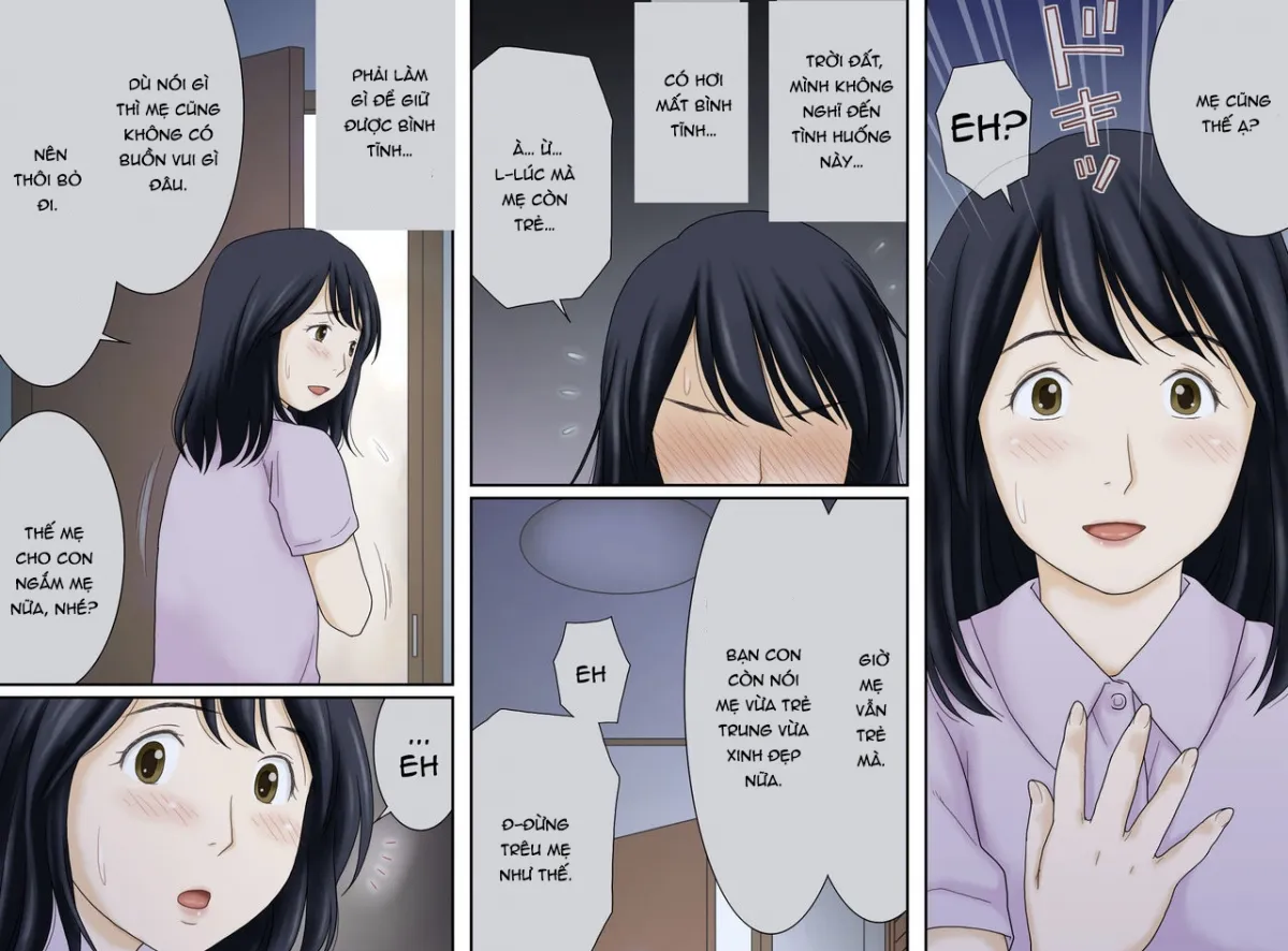 HentaiVN.net - Ảnh 7 - Mẹ và con trai [Nagare De Musuko To Tsunagacchatta; Mom and son] - Chap 1 - Thủ dâm ngay trước mặt con trai mình?