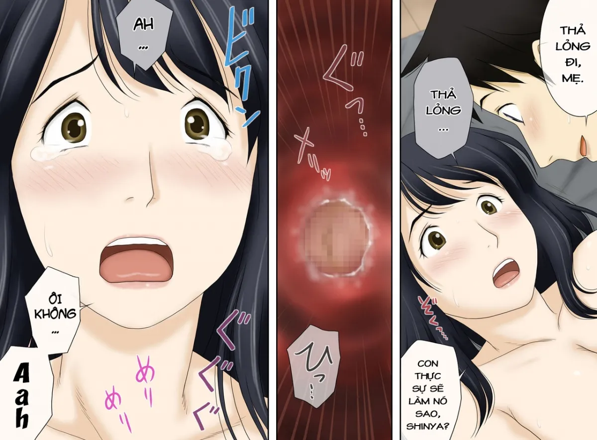HentaiVN.net - Ảnh 10 - Mẹ và con trai [Nagare De Musuko To Tsunagacchatta; Mom and son] - Chap 6: Đừng! Dừng lại đi!