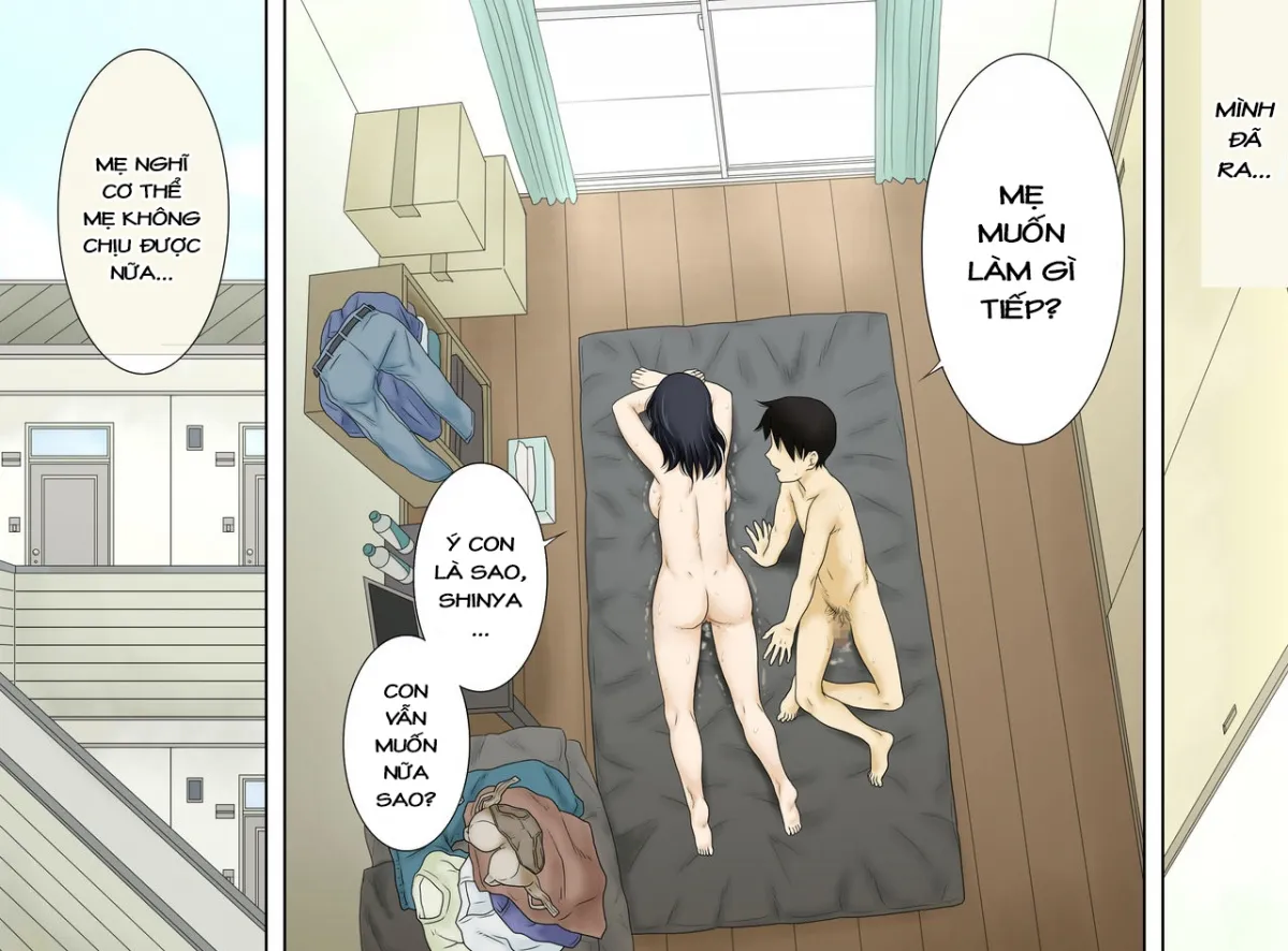 HentaiVN.net - Ảnh 17 - Mẹ và con trai [Nagare De Musuko To Tsunagacchatta; Mom and son] - Chap 6: Đừng! Dừng lại đi!