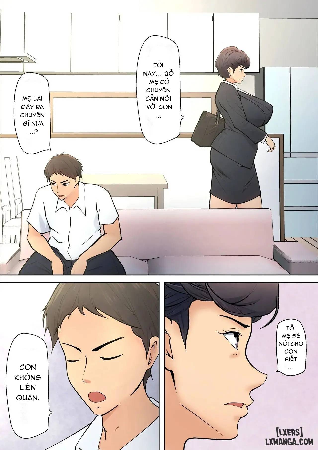 HentaiVN.net - Ảnh 10 - Shikatanaku kāchan to sekkusu shimasu - Chap 1 + 2