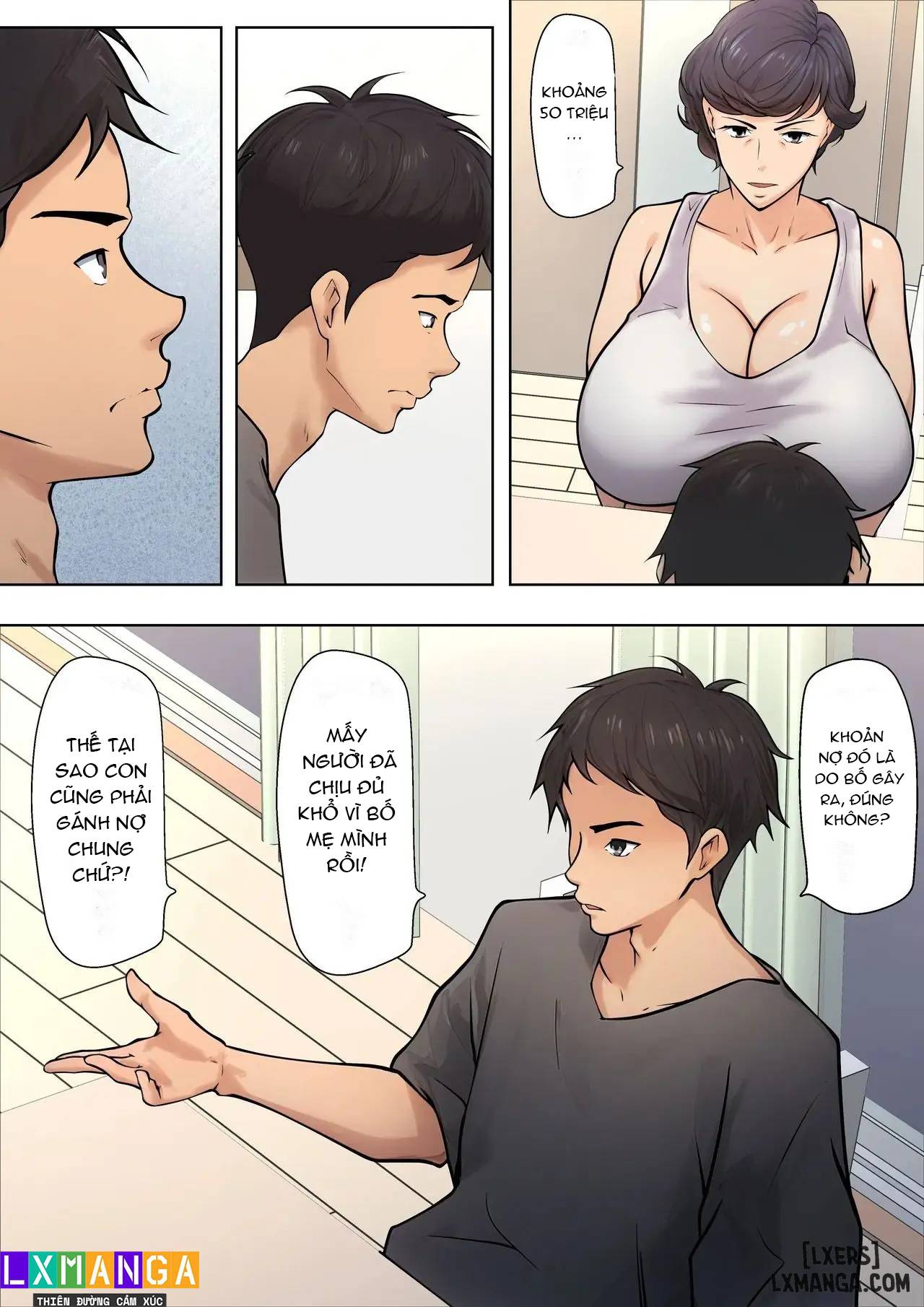 HentaiVN.net - Ảnh 12 - Shikatanaku kāchan to sekkusu shimasu - Chap 1 + 2