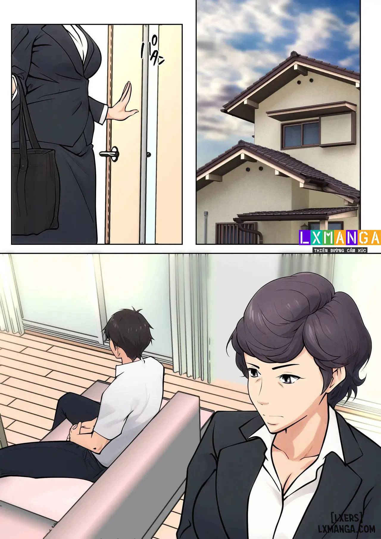 HentaiVN.net - Ảnh 6 - Shikatanaku kāchan to sekkusu shimasu - Chap 1 + 2