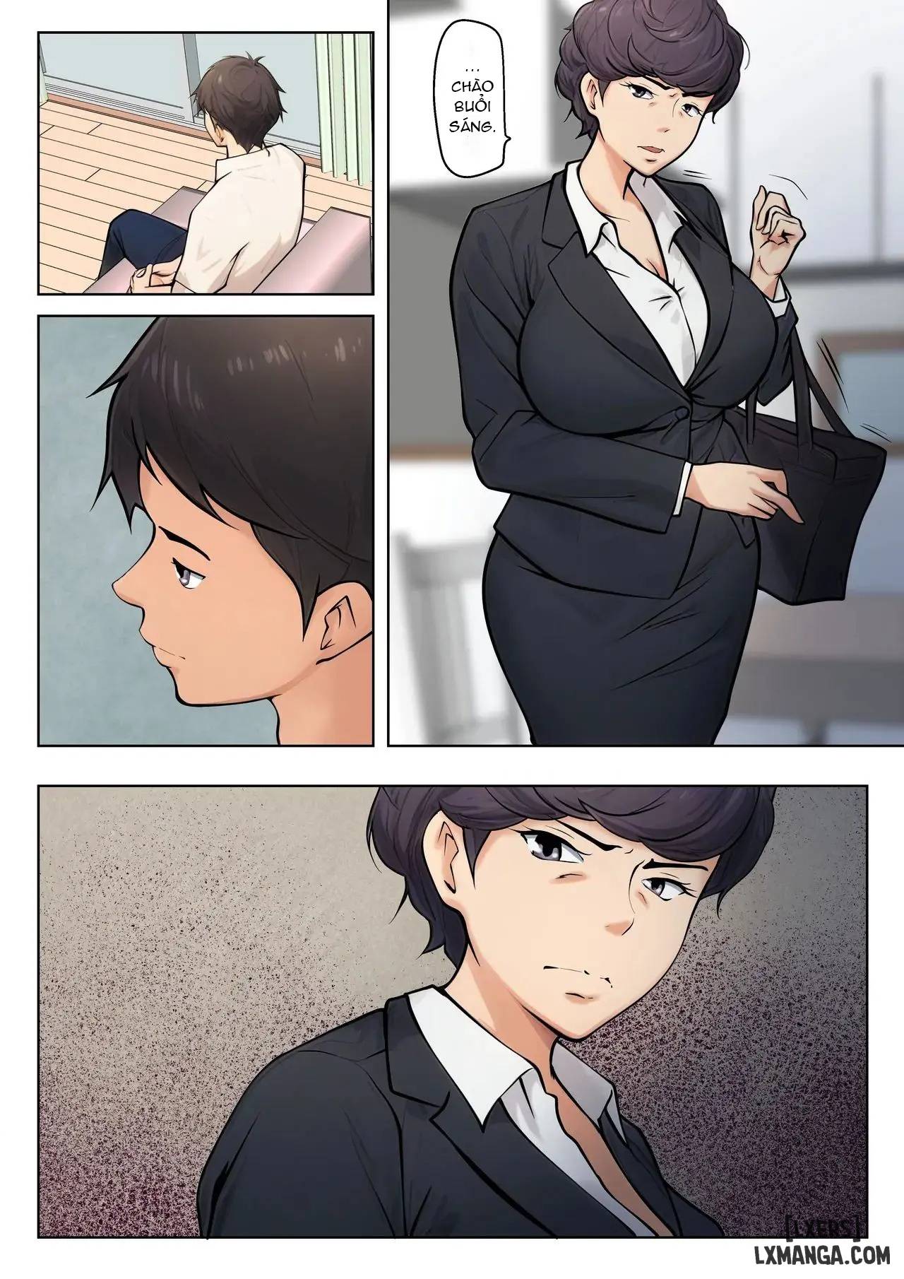 HentaiVN.net - Ảnh 7 - Shikatanaku kāchan to sekkusu shimasu - Chap 1 + 2