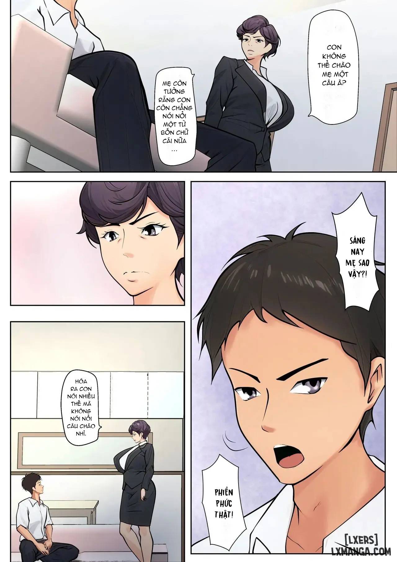 HentaiVN.net - Ảnh 8 - Shikatanaku kāchan to sekkusu shimasu - Chap 1 + 2