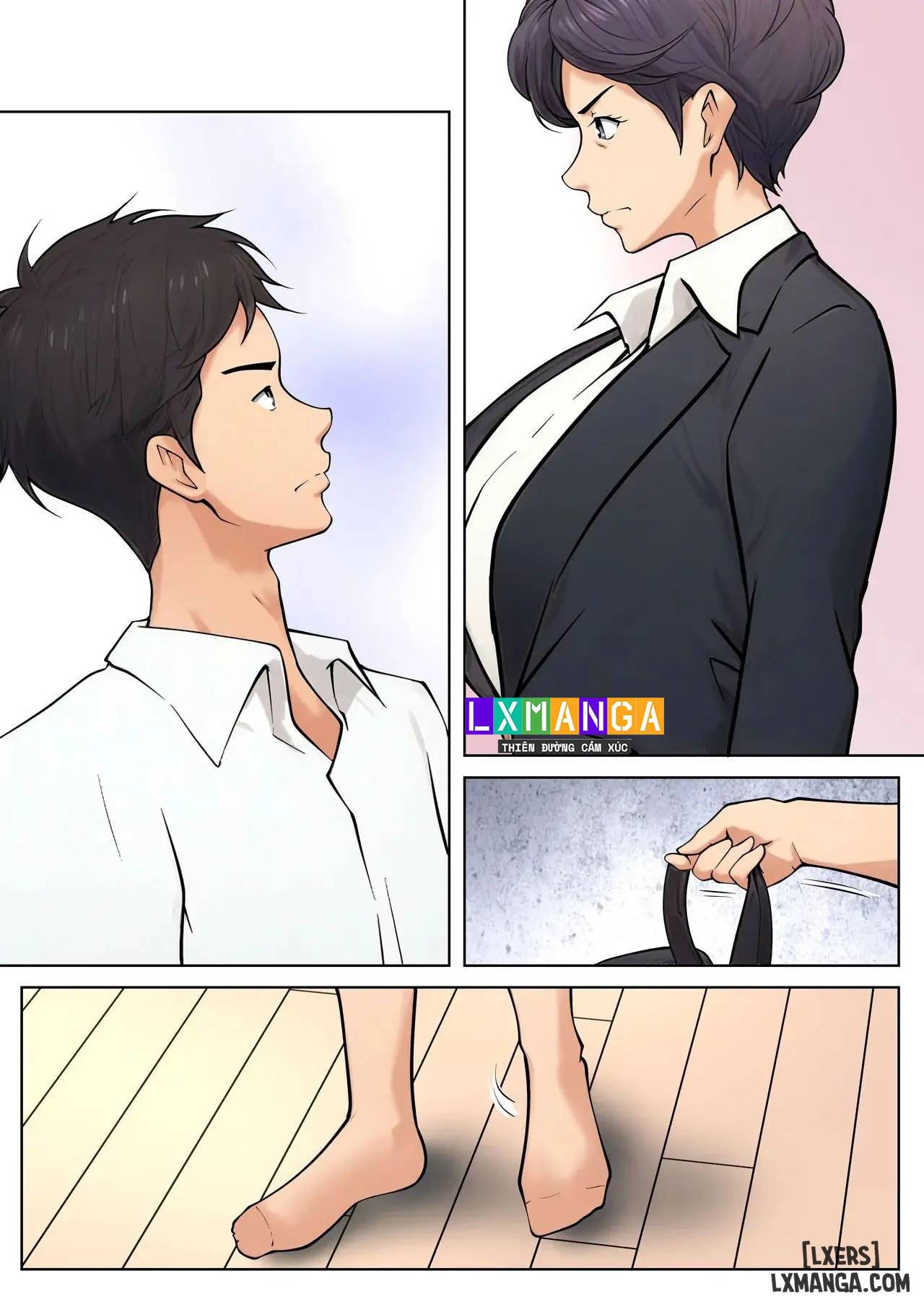 HentaiVN.net - Ảnh 9 - Shikatanaku kāchan to sekkusu shimasu - Chap 1 + 2
