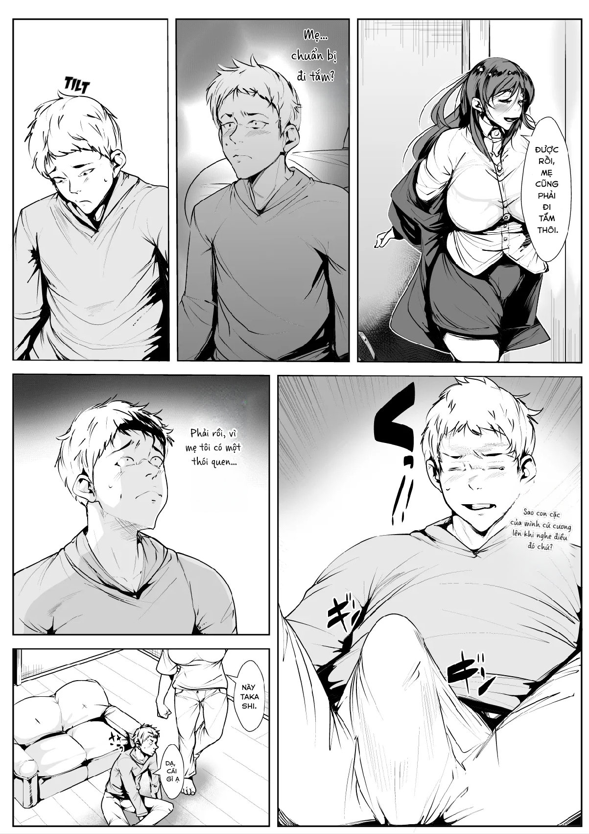HentaiVN.net - Ảnh 3 - Kisu Ma no Haha | My Mom, the Compulsive Kisser - Oneshot