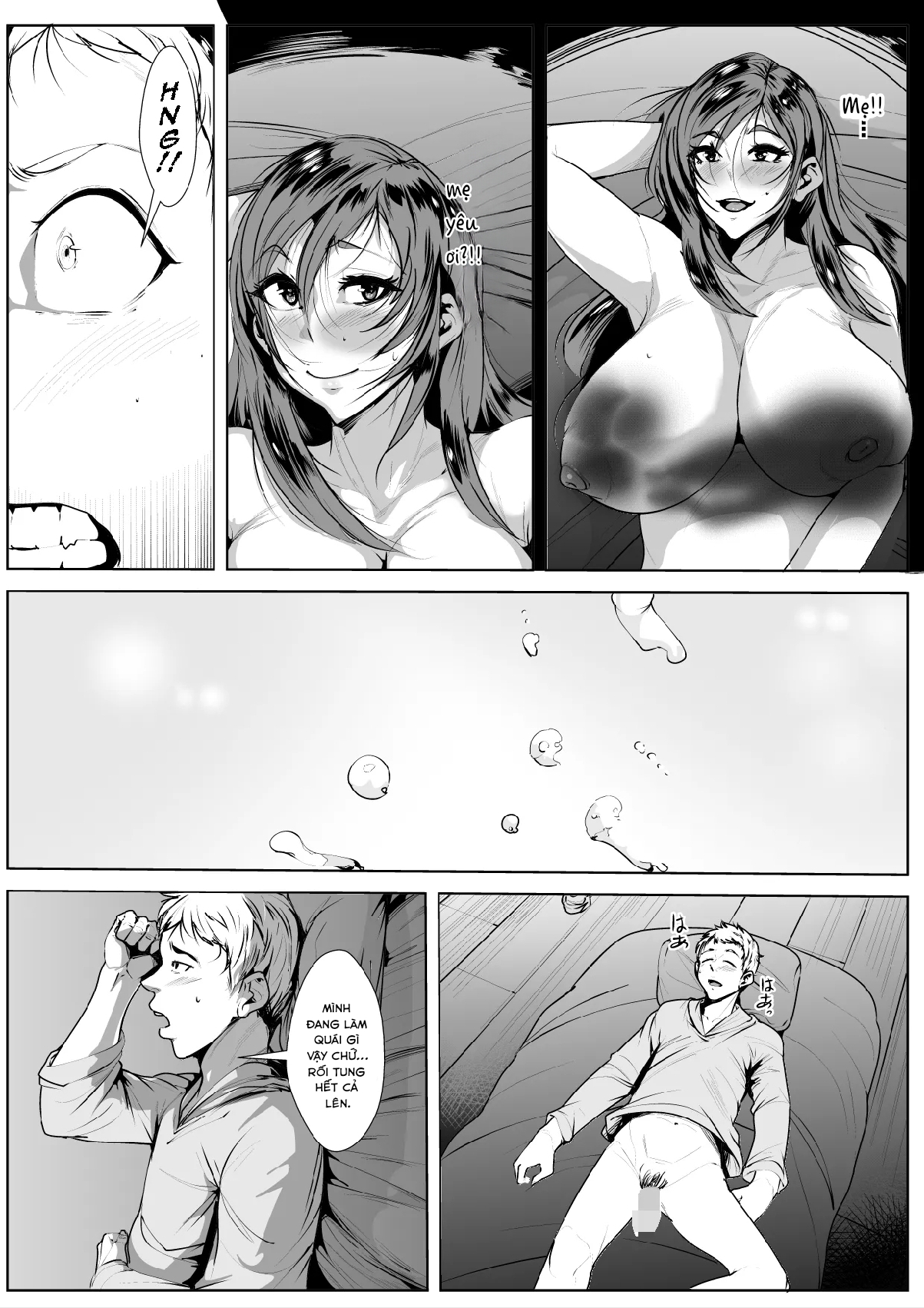 HentaiVN.net - Ảnh 6 - Kisu Ma no Haha | My Mom, the Compulsive Kisser - Oneshot