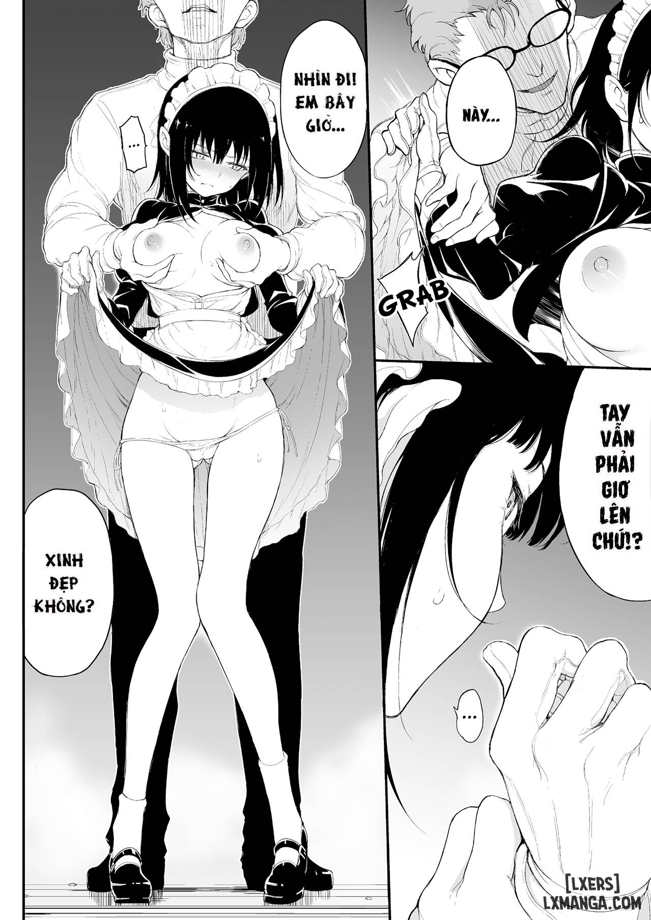 HentaiVN.net - Ảnh 11 - Maid Kyouiku -Botsuraku Kizoku Rurikawa Tsubaki - Chapter 1