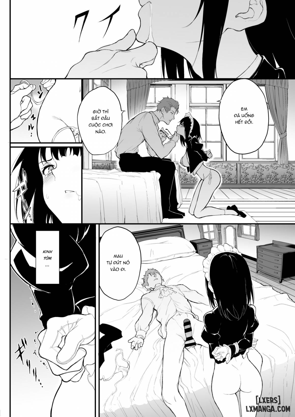 HentaiVN.net - Ảnh 15 - Maid Kyouiku -Botsuraku Kizoku Rurikawa Tsubaki - Chapter 2