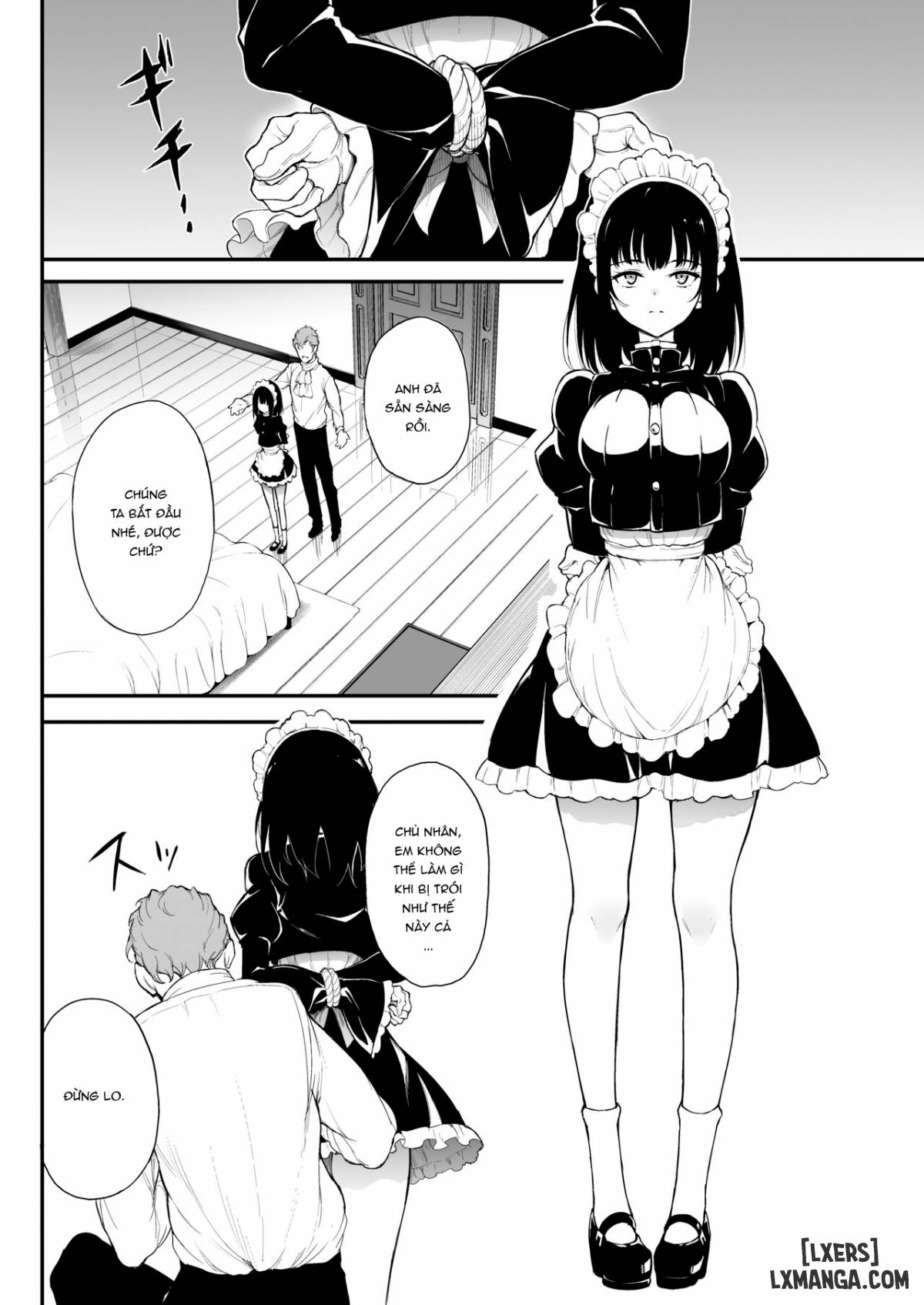 HentaiVN.net - Ảnh 7 - Maid Kyouiku -Botsuraku Kizoku Rurikawa Tsubaki - Chapter 2