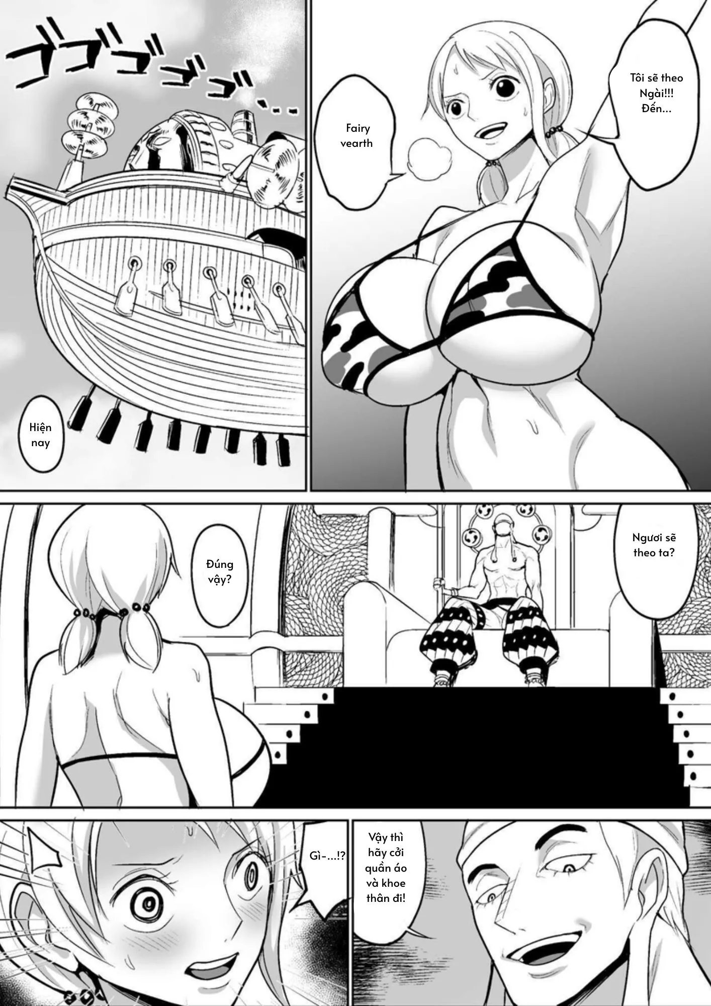 HentaiVN.net - Ảnh 1 - Nami và Robin cùng quẩy trên trời - Oneshot