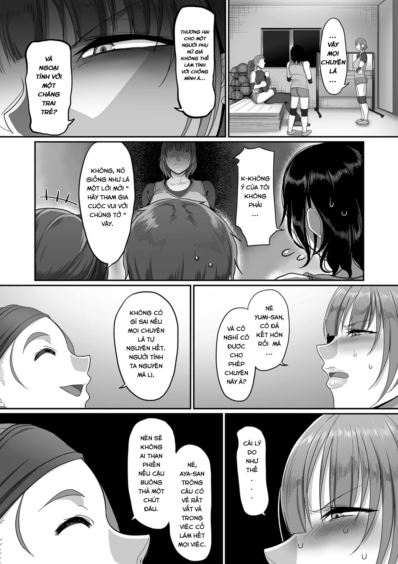 HentaiVN.net - Ảnh 8 - ĐỘI BÓNG CHUYỀN DÂM DỤC [S-ken K-shi Shakaijin Joshi Volleyball Circle no Jijou] - Chap 3