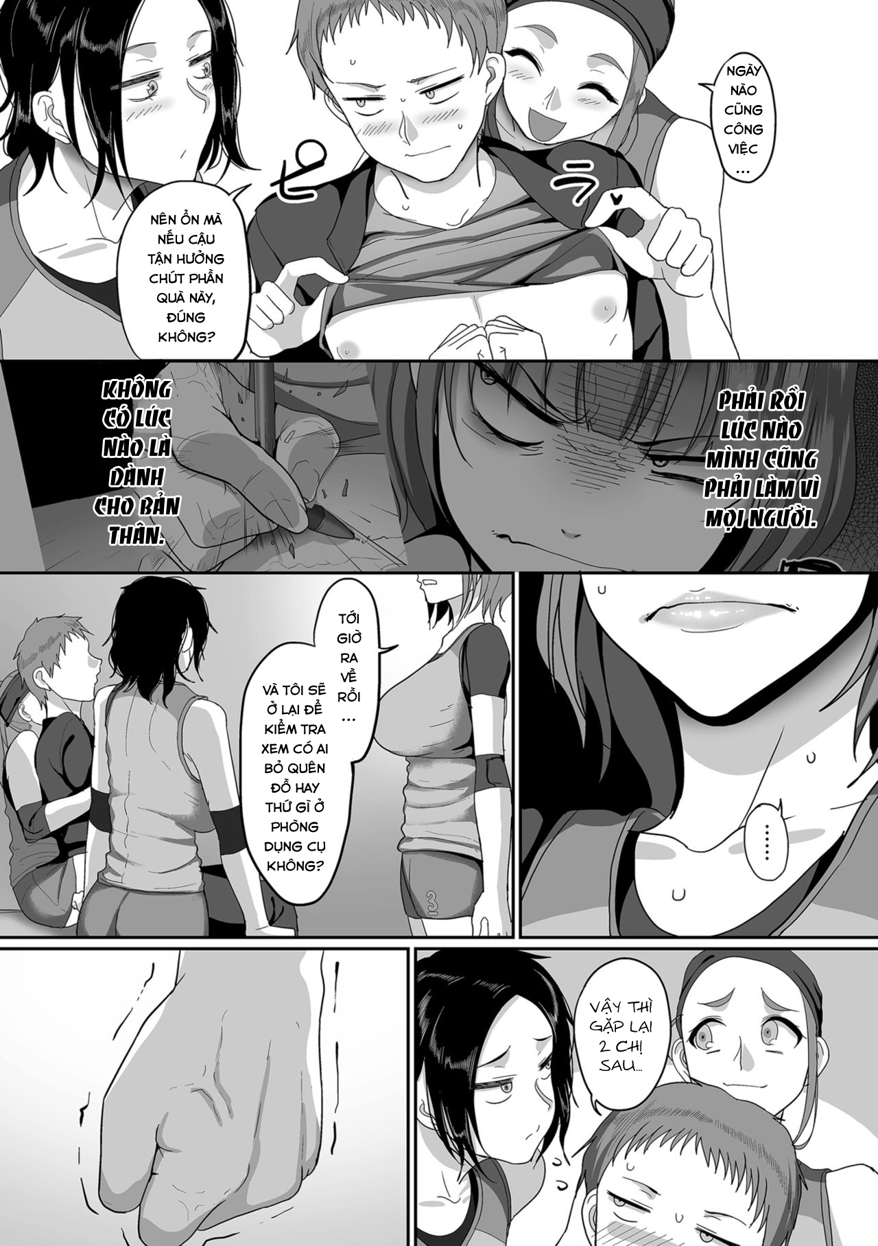 HentaiVN.net - Ảnh 9 - ĐỘI BÓNG CHUYỀN DÂM DỤC [S-ken K-shi Shakaijin Joshi Volleyball Circle no Jijou] - Chap 3