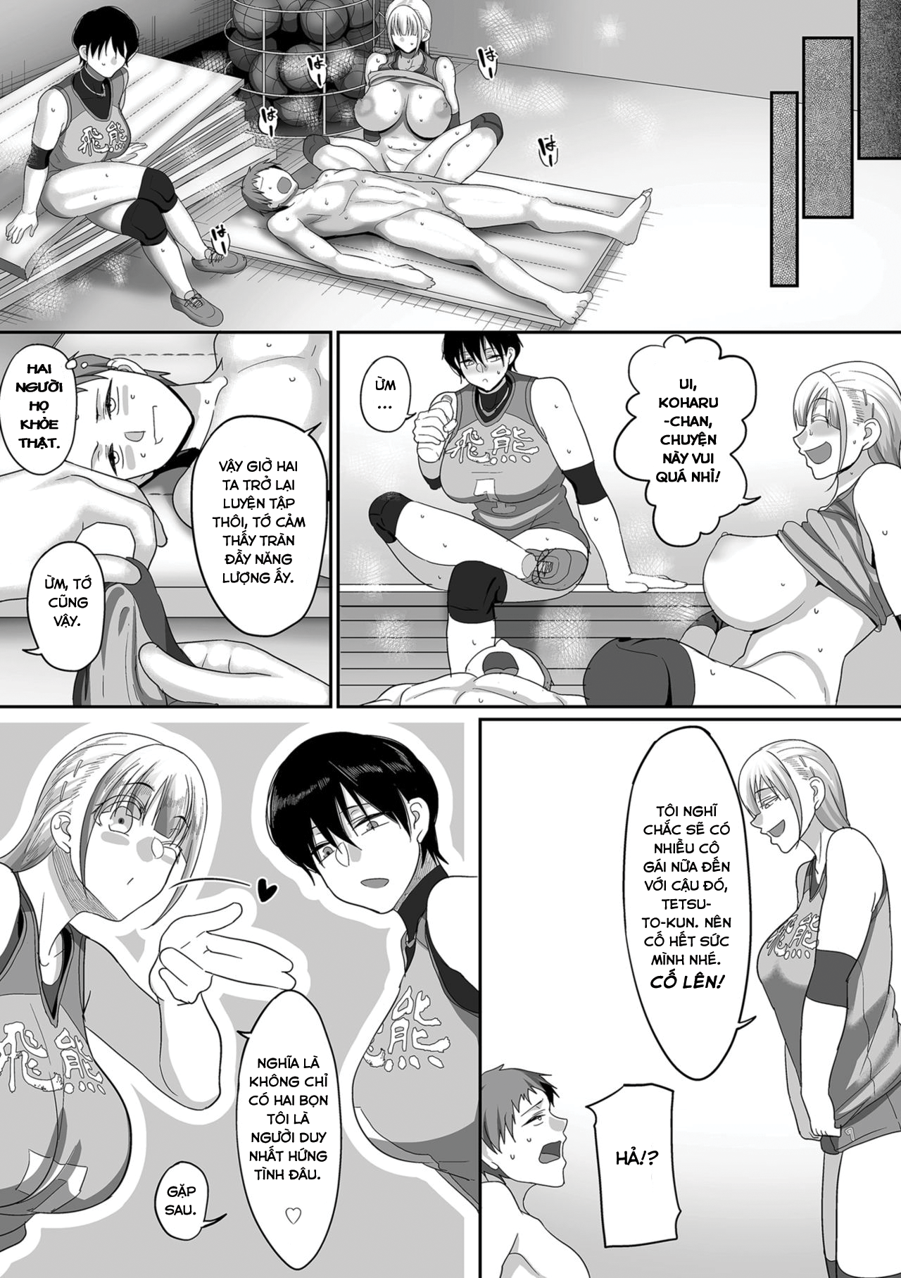 HentaiVN.net - Ảnh 16 - ĐỘI BÓNG CHUYỀN DÂM DỤC [S-ken K-shi Shakaijin Joshi Volleyball Circle no Jijou] - Chap 5