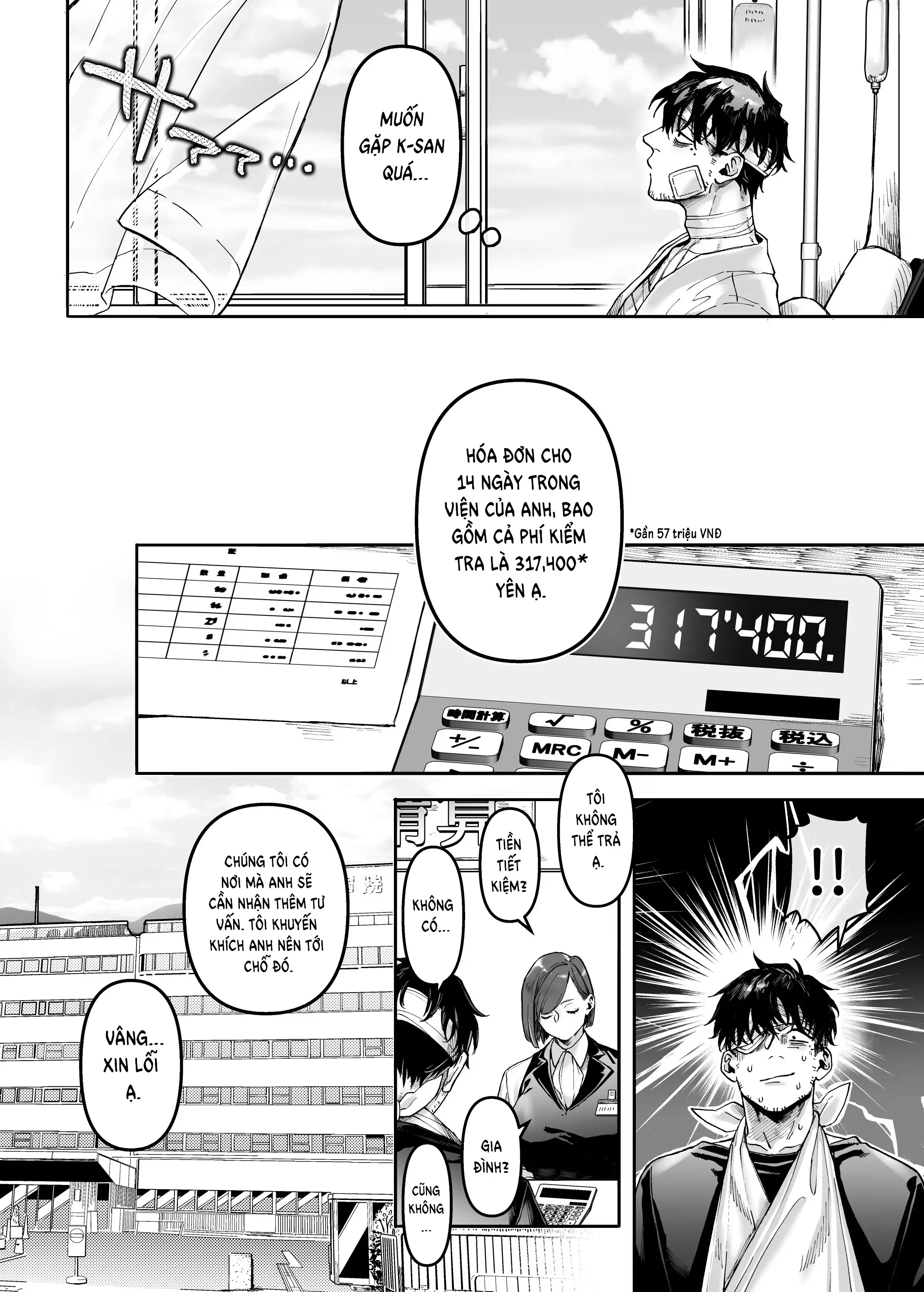 HentaiVN.net - Ảnh 5 - Nàng K Và Kẻ Bất Hạnh 2 [K-Ko to Yami Oji, K子と病みおじ, Lady K & The Sick Man] - Chap 2: Trở về