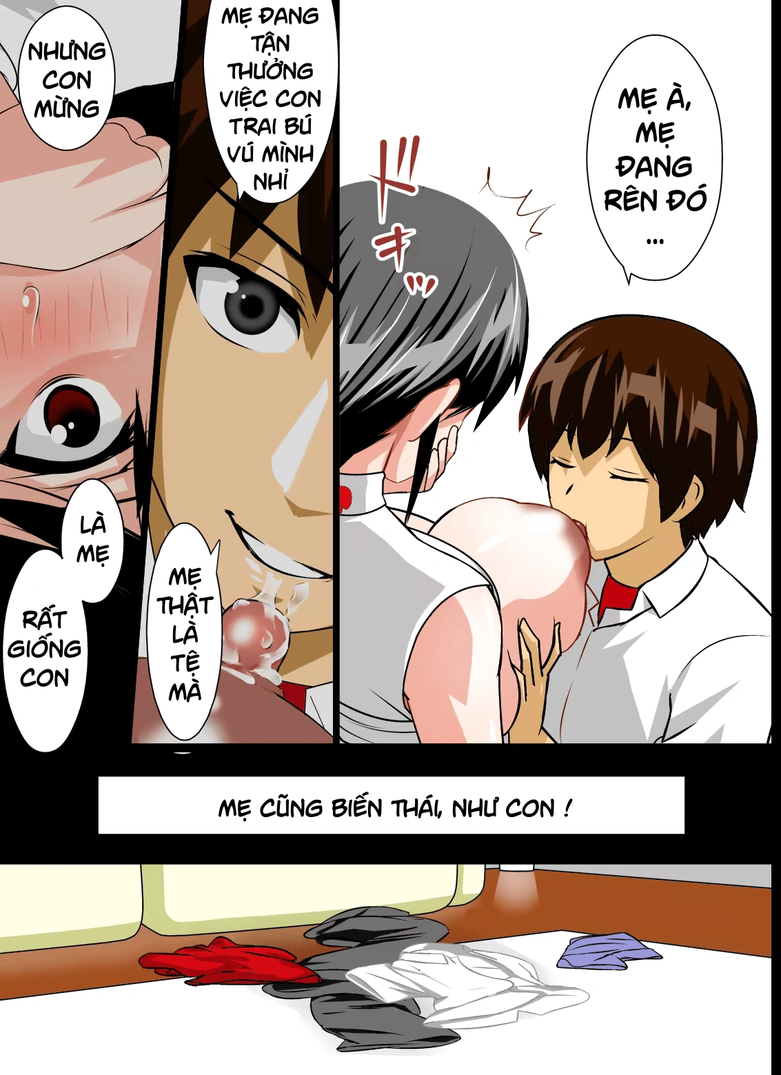 HentaiVN.net - Ảnh 27 - Renbo Seikatsu ~ Mama no Bakunyuu wa Boku no Mono - Oneshot