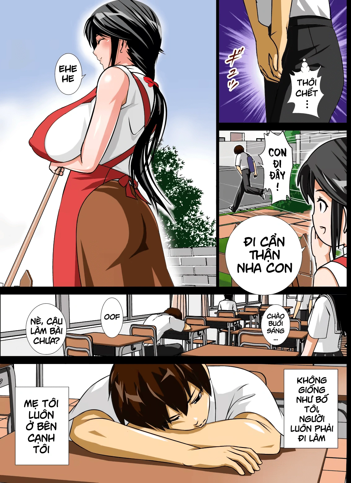 HentaiVN.net - Ảnh 5 - Renbo Seikatsu ~ Mama no Bakunyuu wa Boku no Mono - Oneshot