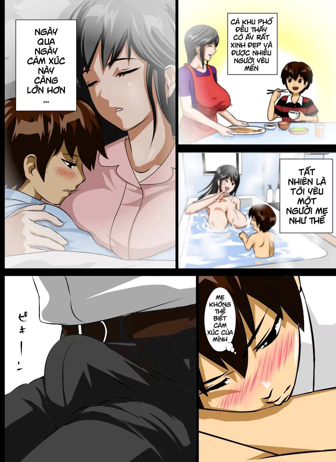 HentaiVN.net - Ảnh 6 - Renbo Seikatsu ~ Mama no Bakunyuu wa Boku no Mono - Oneshot