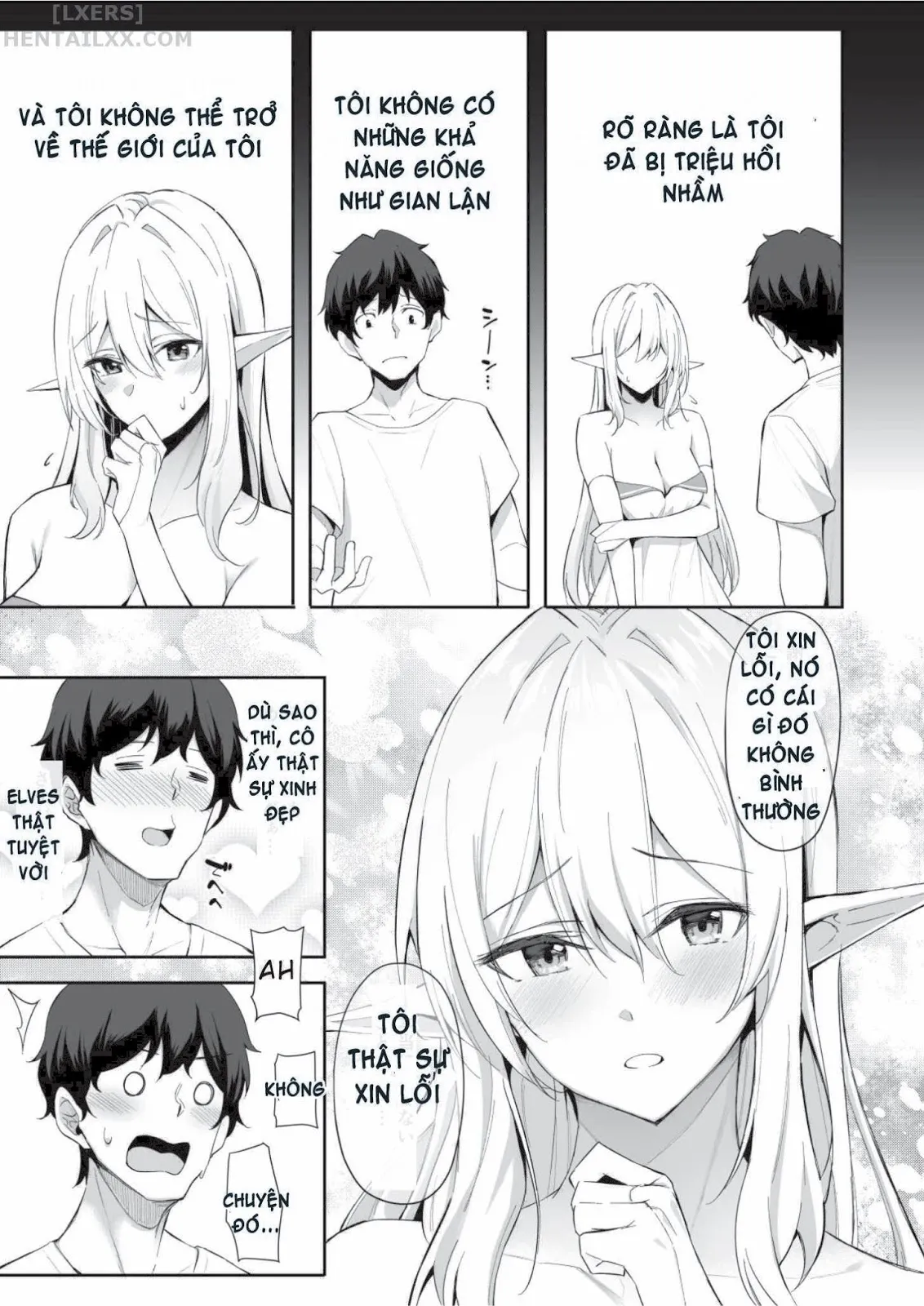 HentaiVN.net - Ảnh 7 - Chuyển sinh - Thích chị Elf phải không? - Chap 1 - Có che