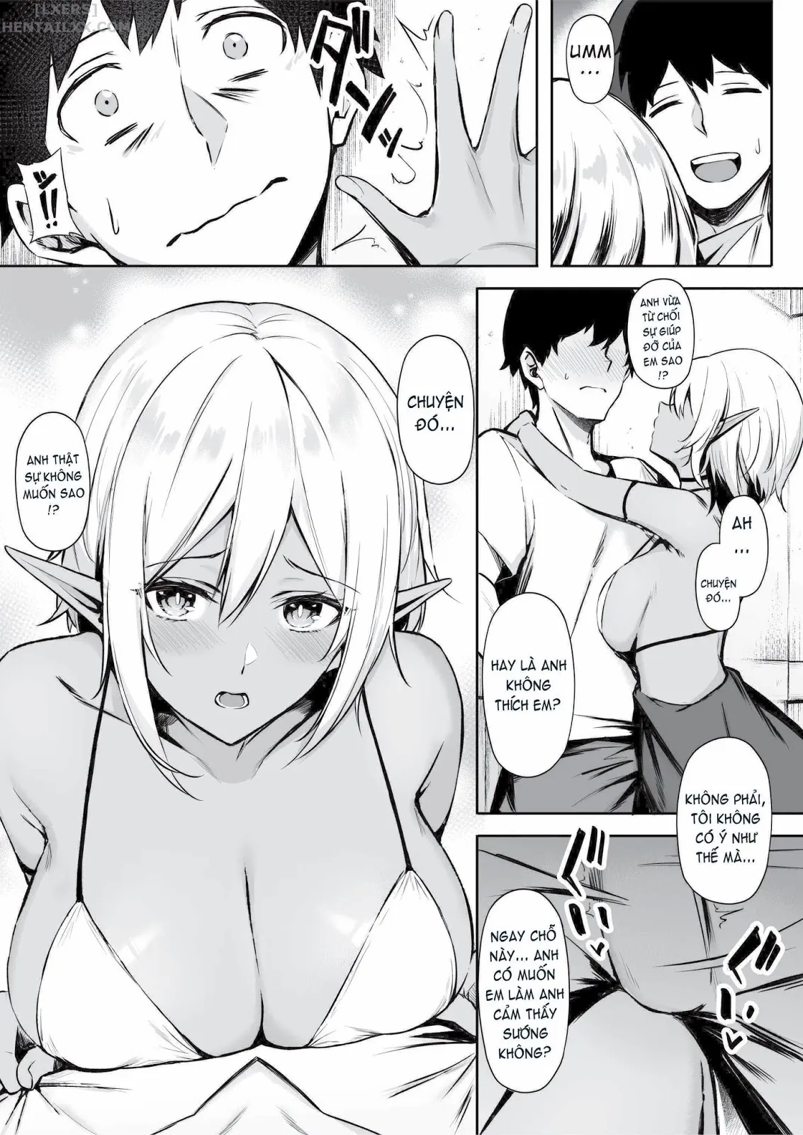 HentaiVN.net - Ảnh 14 - Chuyển sinh - Thích chị Elf phải không? - Chap 2 - Có che