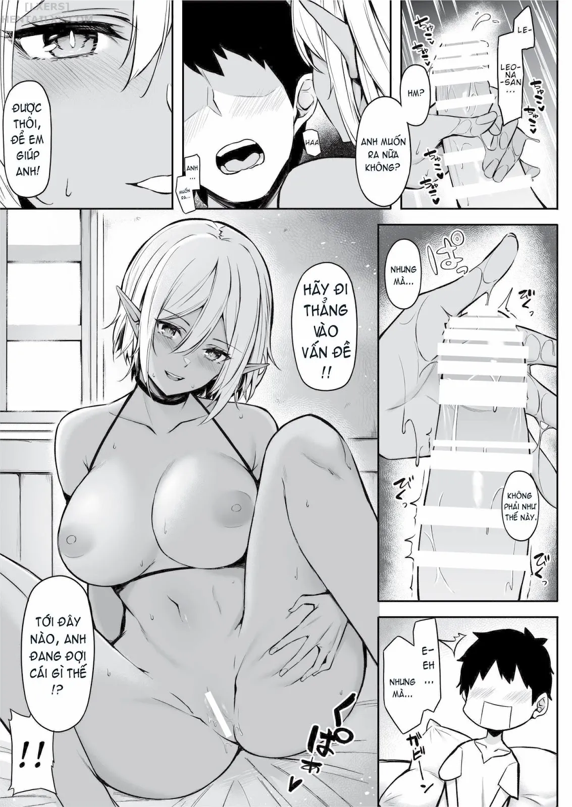 HentaiVN.net - Ảnh 22 - Chuyển sinh - Thích chị Elf phải không? - Chap 2 - Có che