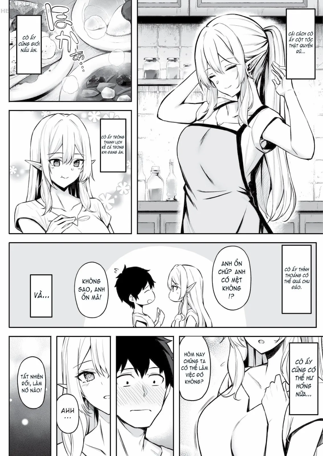 HentaiVN.net - Ảnh 9 - Chuyển sinh - Thích chị Elf phải không? - Chap 2 - Có che